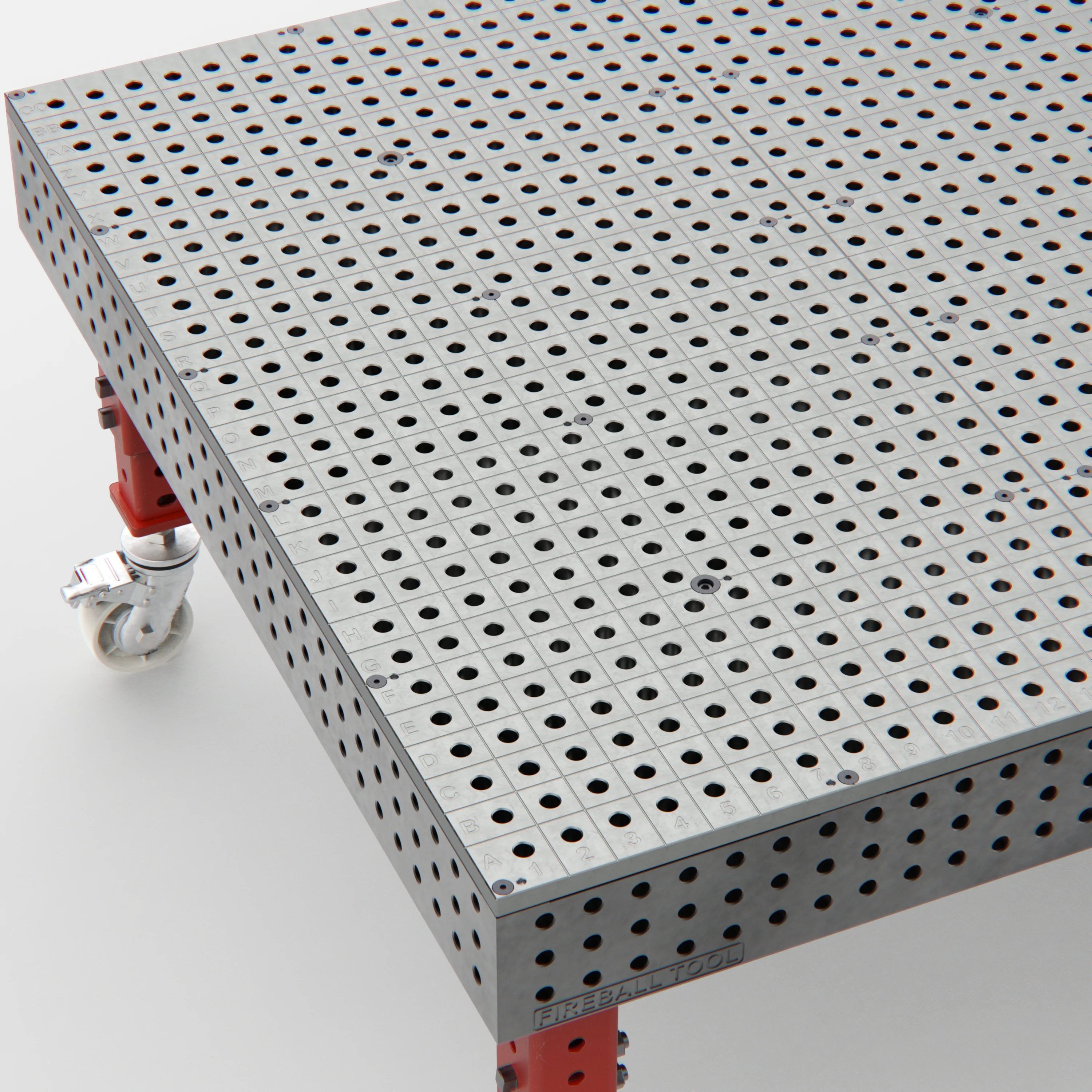 Steel Top X-Frame Welding Fixture Table, 10.16' x 5' (122" x 60" x 8") - Image 12