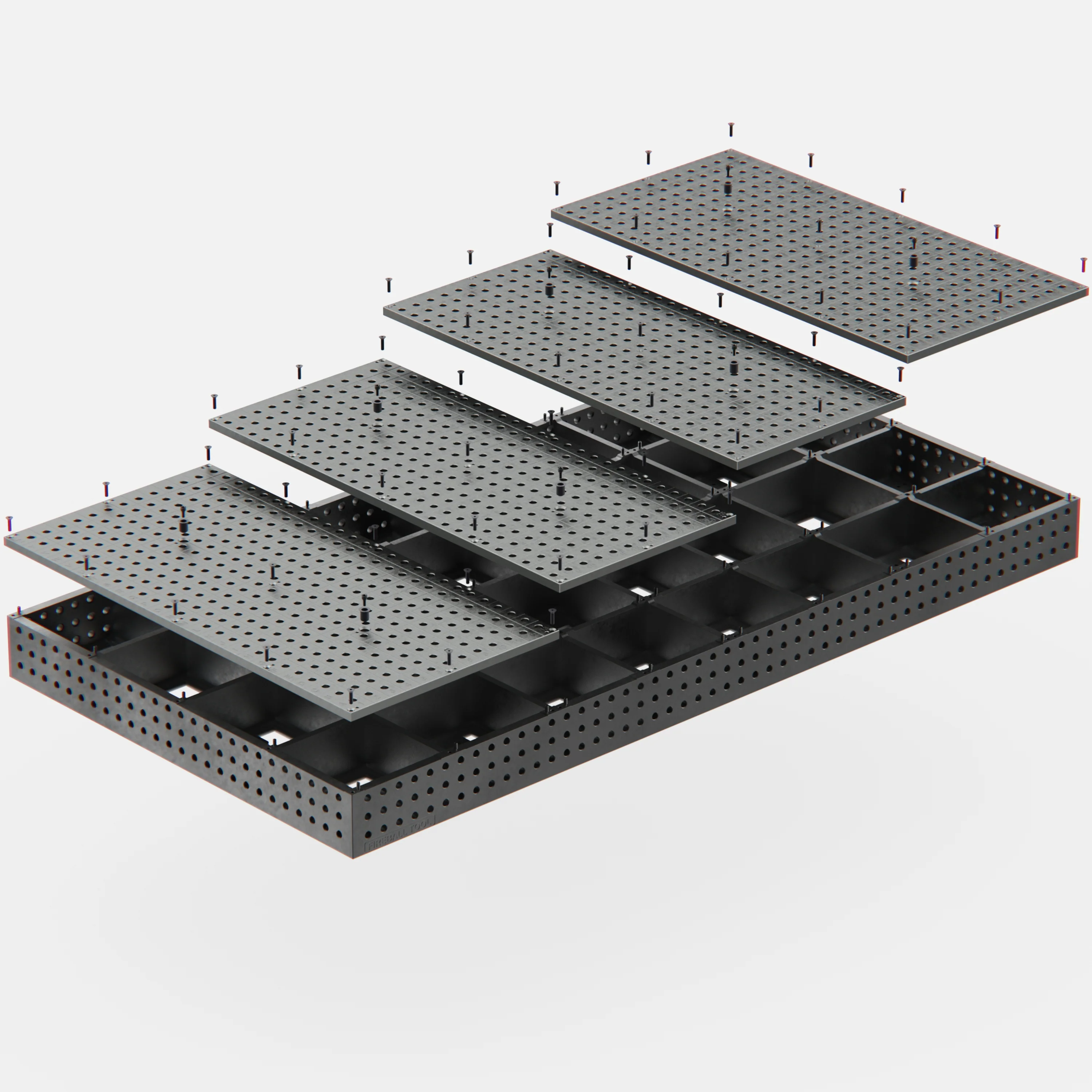 Steel Top X-Frame Welding Fixture Table, 10.16' x 5' (122" x 60" x 8") - Image 18