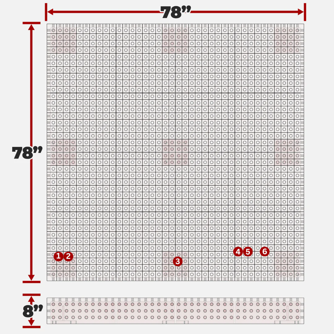 Blemished Heavy Duty (78"x78") Tabletop - 3/4" System - Image 15