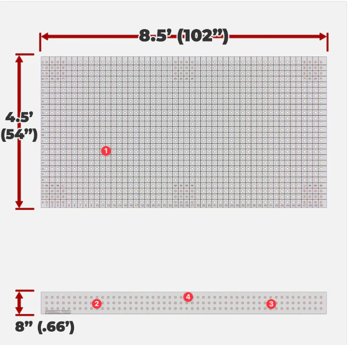 Blemished Heavy Duty Table, 4.5' x 8.5' (102" x 54") - Image 7