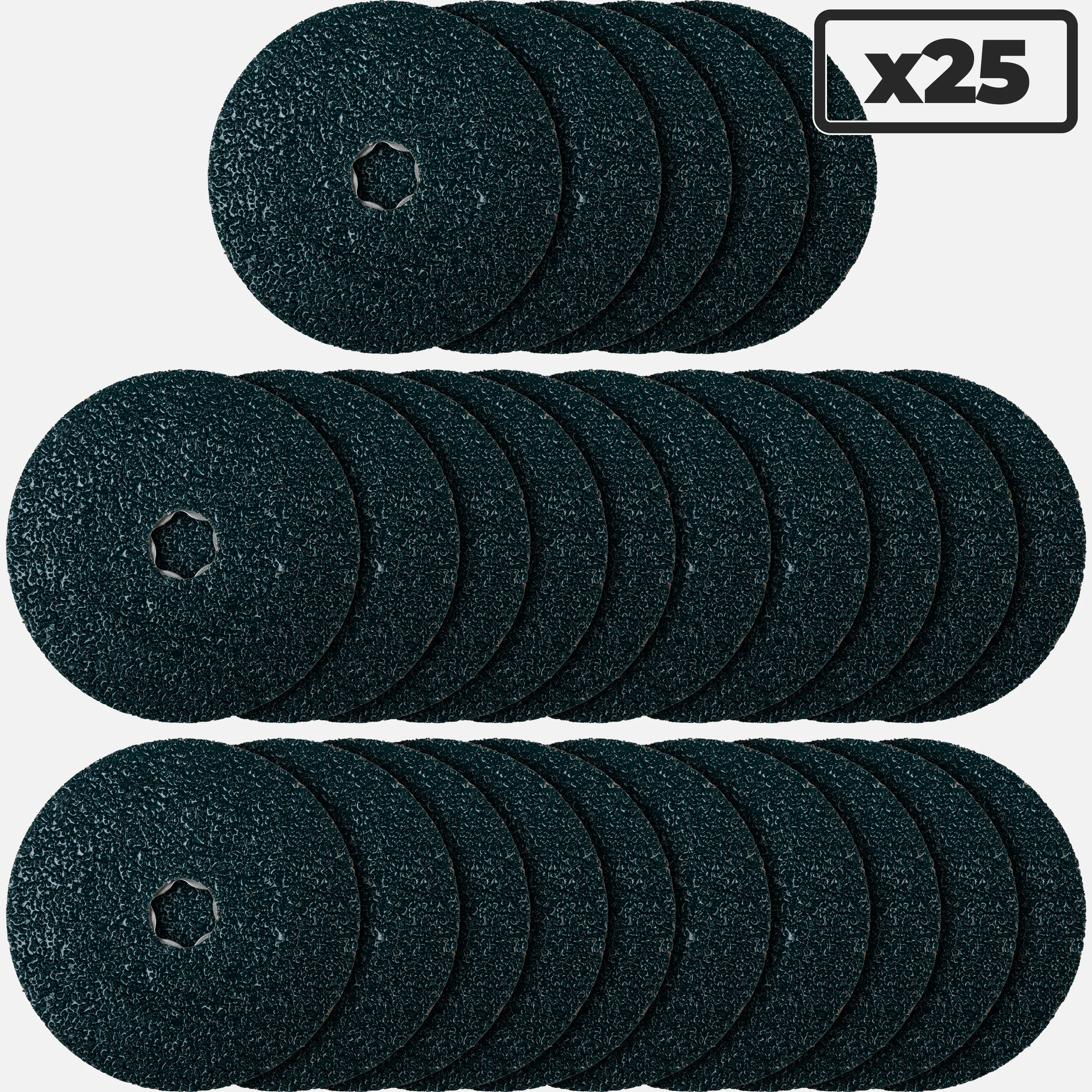 COMBICLICK, Fibre Disc, 4-1/2" x 7/8, 36 Grit, VICTOGRAIN, 13,300 RPM, 40371 (25-Pack) - Image 2