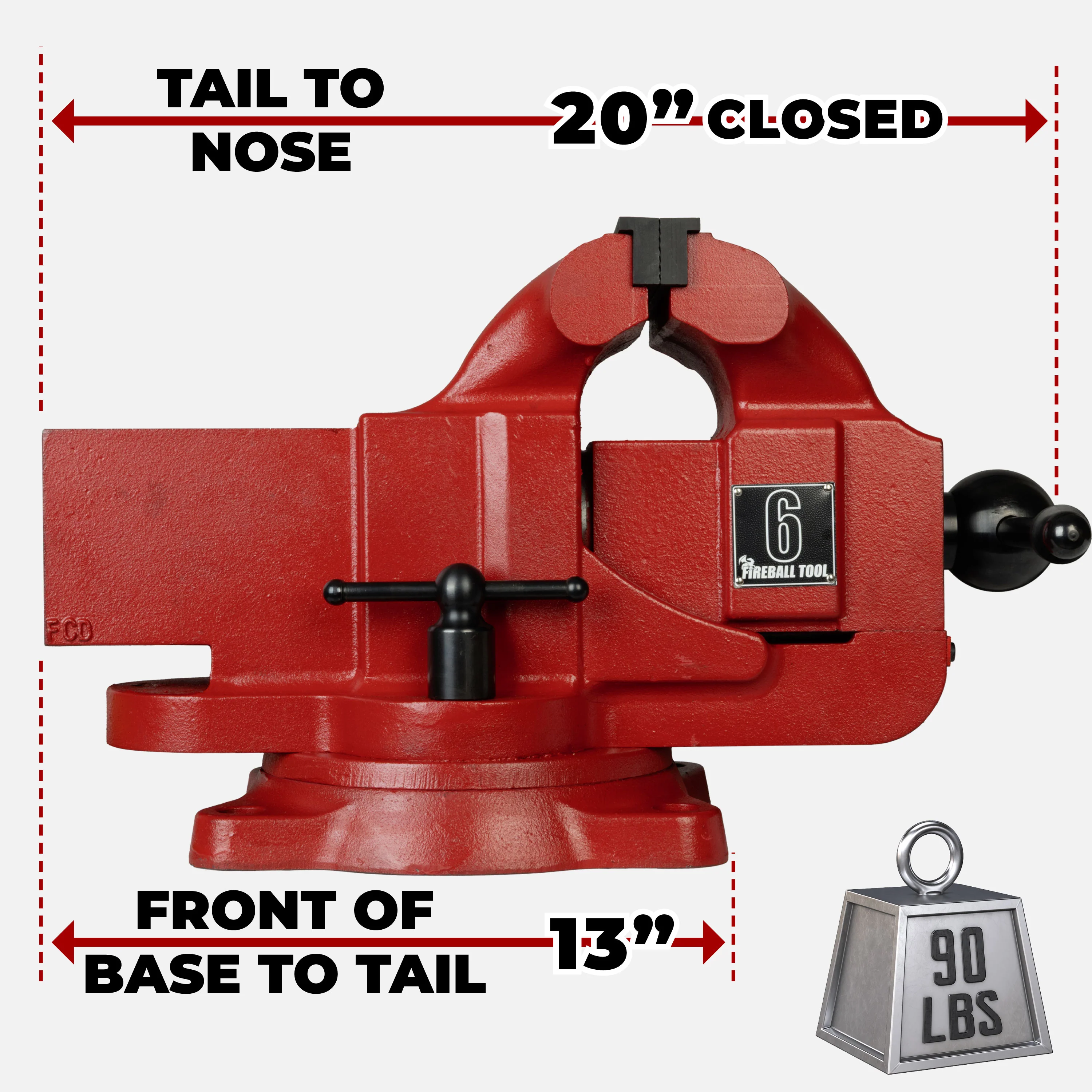 6.5" - Compact Hardtail Vise - Image 4
