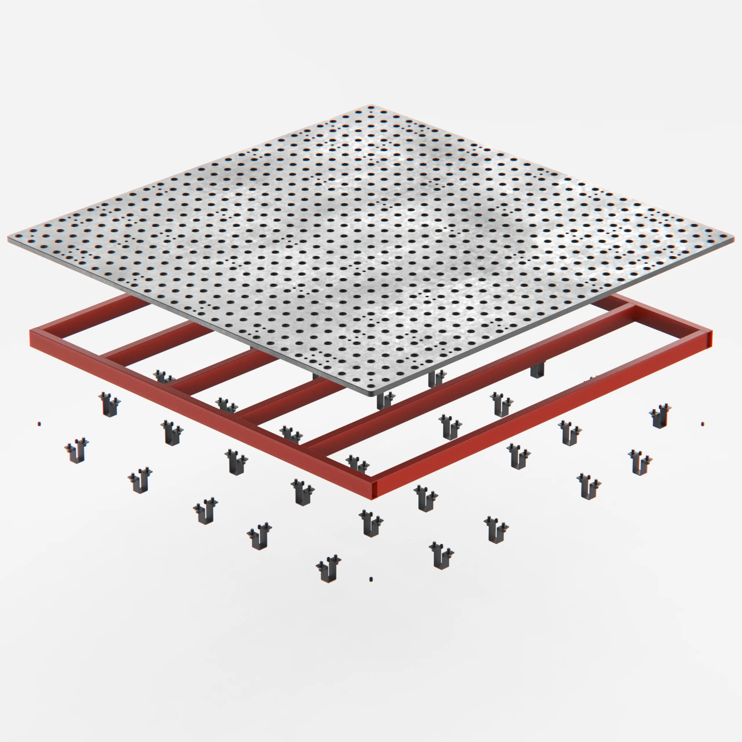 Pro Welding Fixture Table Kit 4.5' x 4.5' (54" x 54" x ½") - Image 23