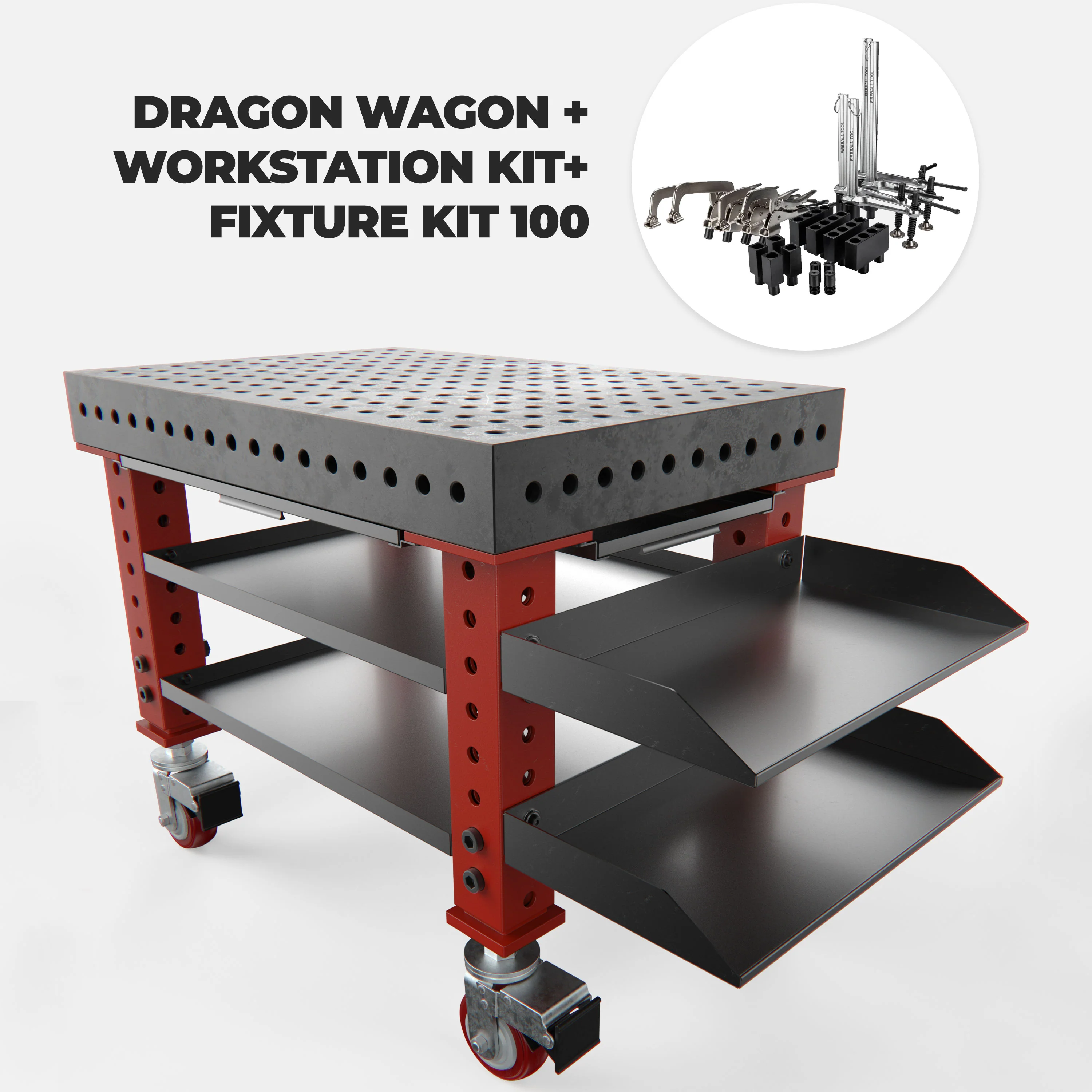 Dragon Wagon Welding Fixture Table 3' x 2' (36" x 24" x 4") - Image 17
