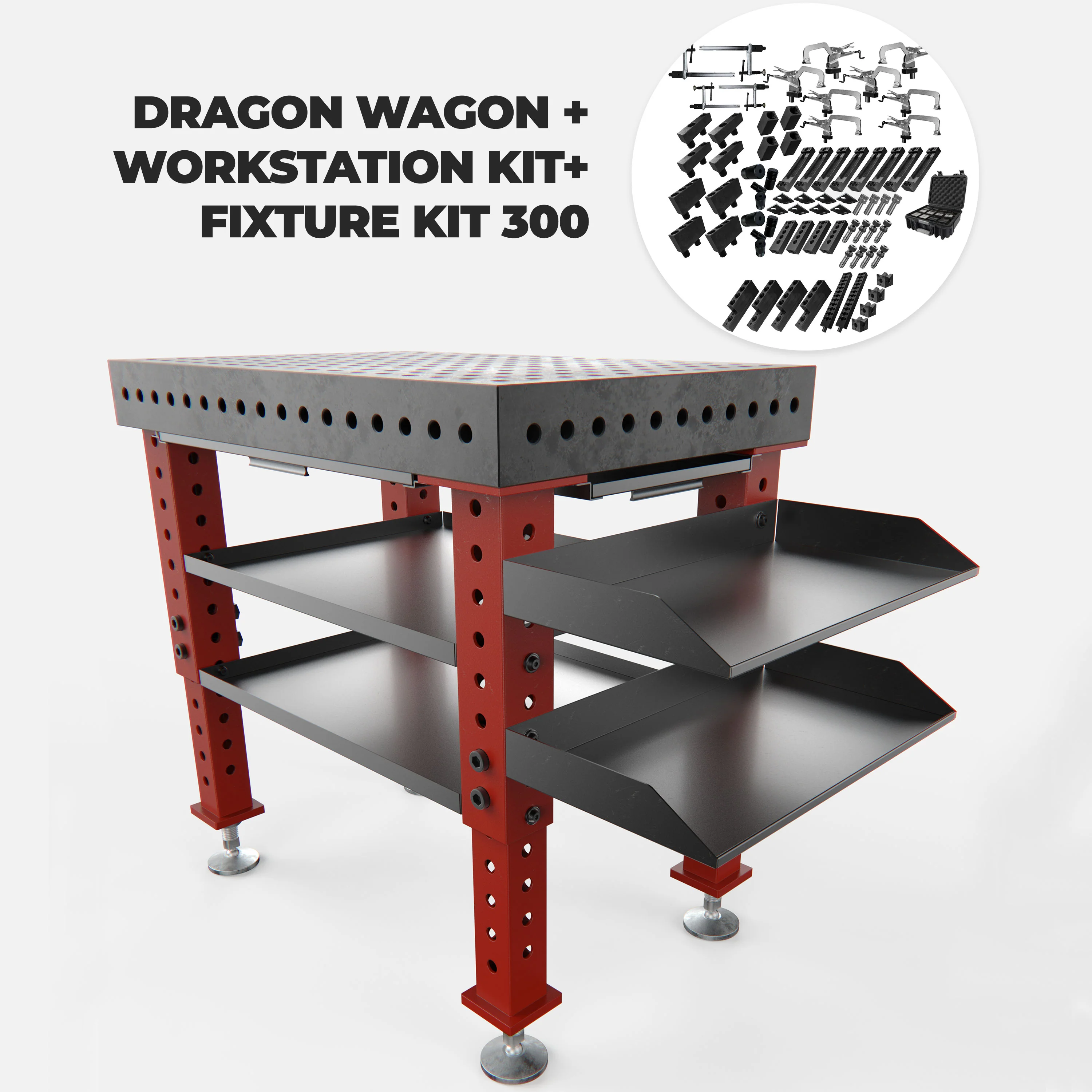 Dragon Wagon Welding Fixture Table 3' x 2' (36" x 24" x 4") - Image 20