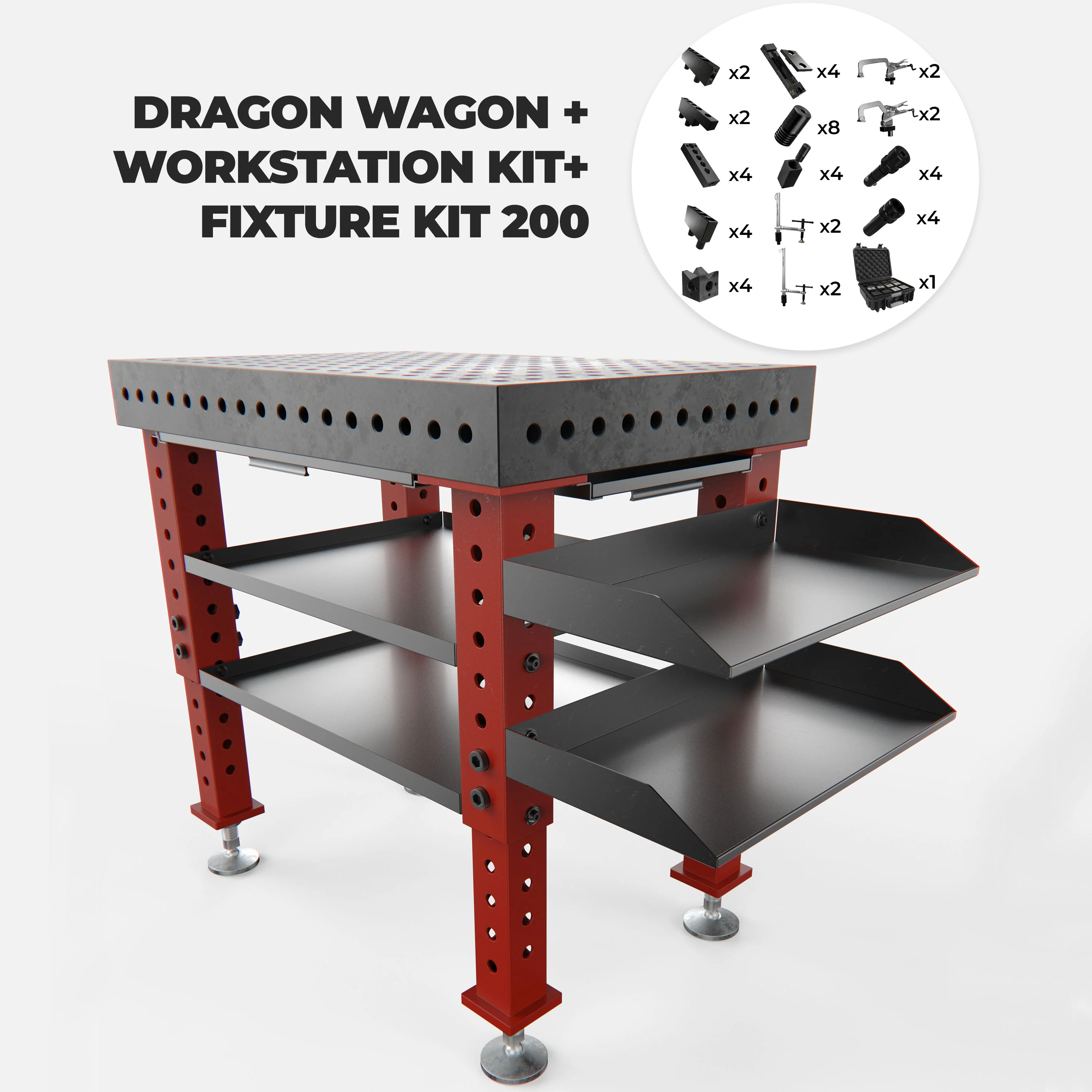 Dragon Wagon Welding Fixture Table 3' x 2' (36" x 24" x 4") - Image 21