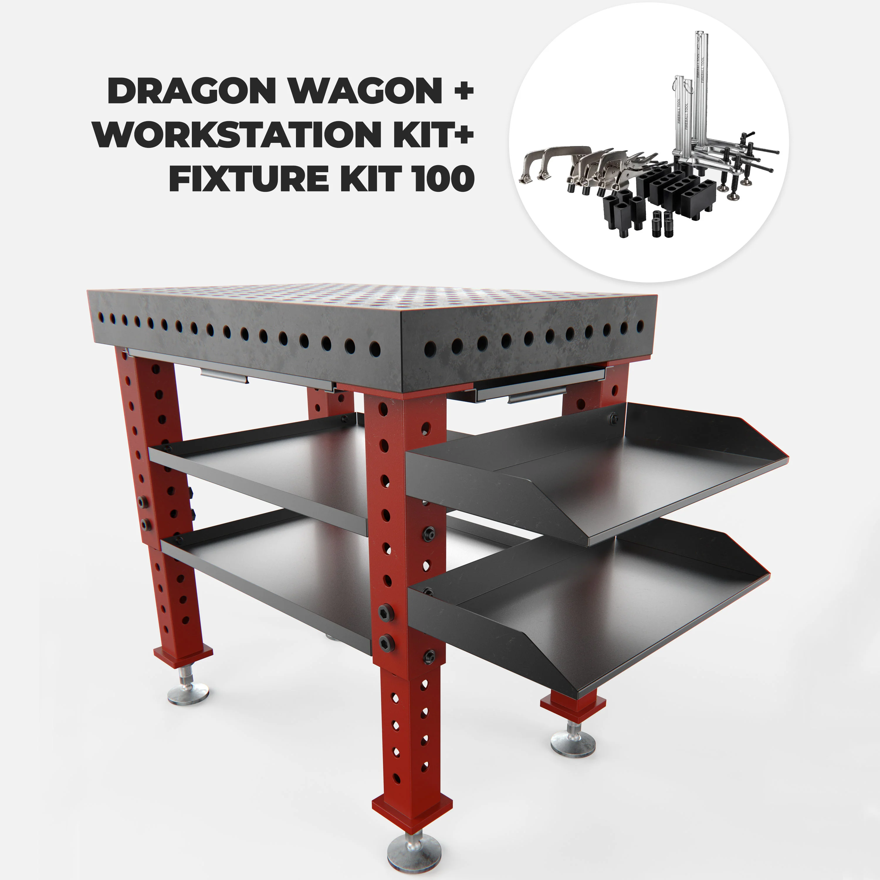 Dragon Wagon Welding Fixture Table 3' x 2' (36" x 24" x 4") - Image 22
