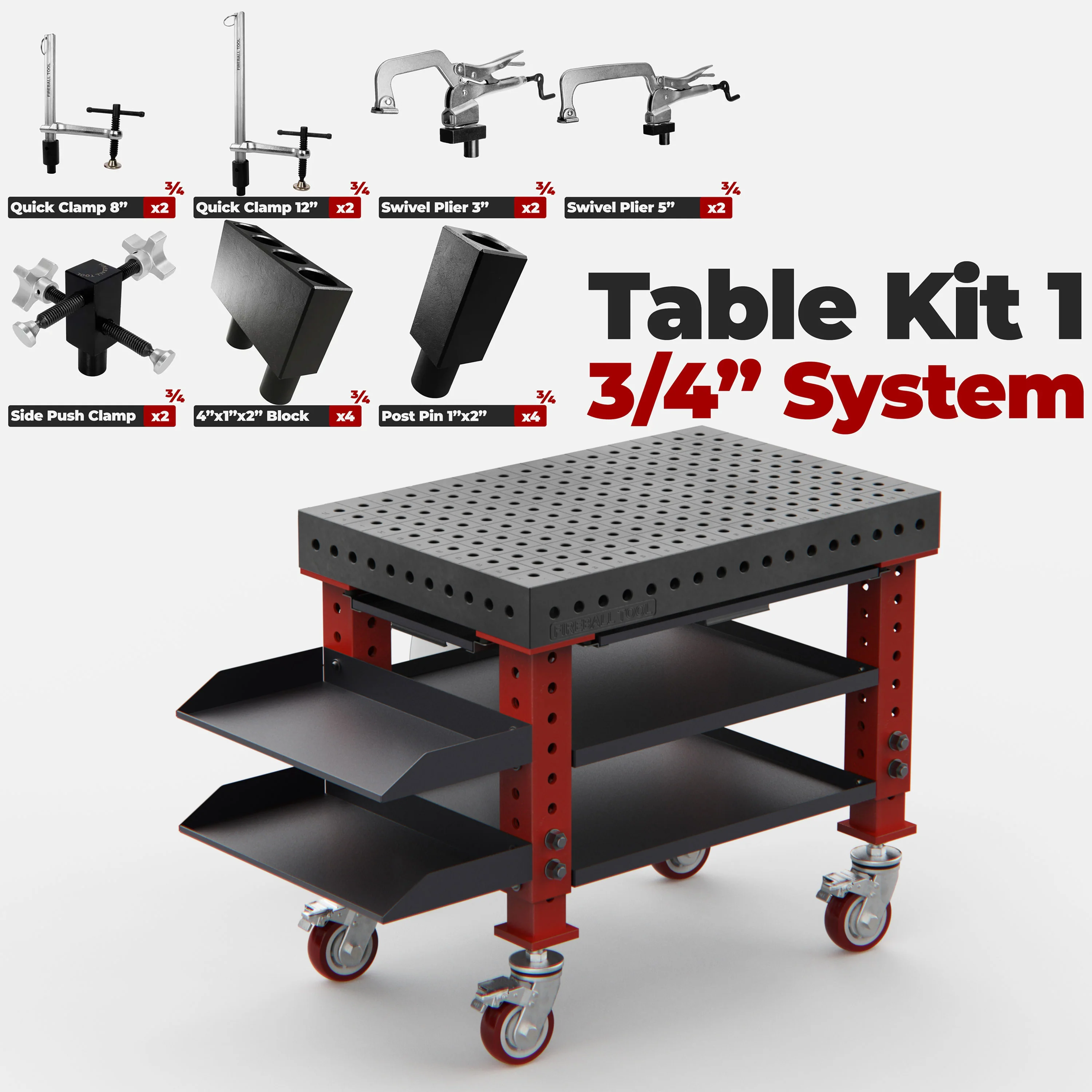 Dragon Wagon Welding Fixture Table 3' x 2' (36" x 24" x 4") - Image 42