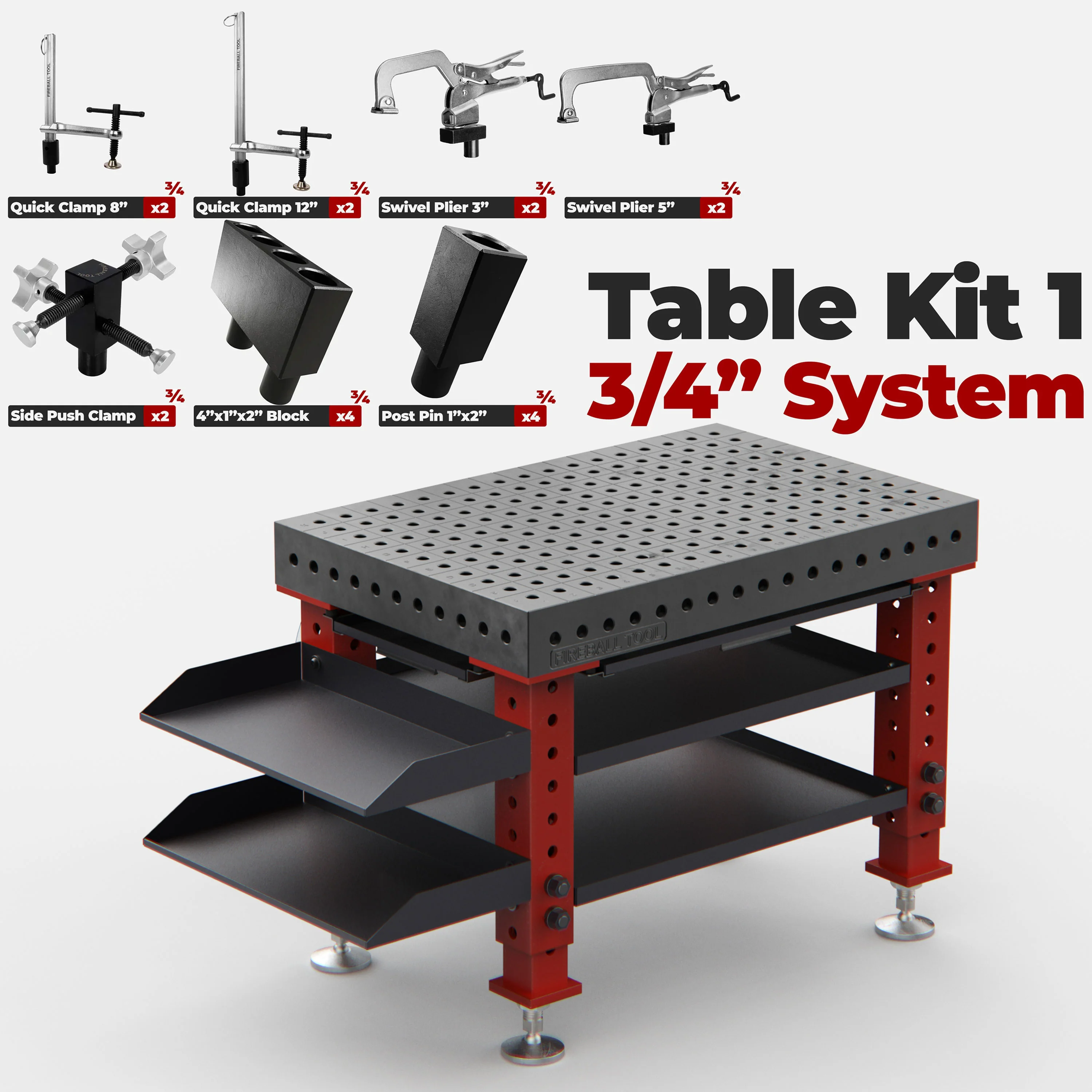 Dragon Wagon Welding Fixture Table 3' x 2' (36" x 24" x 4") - Image 45