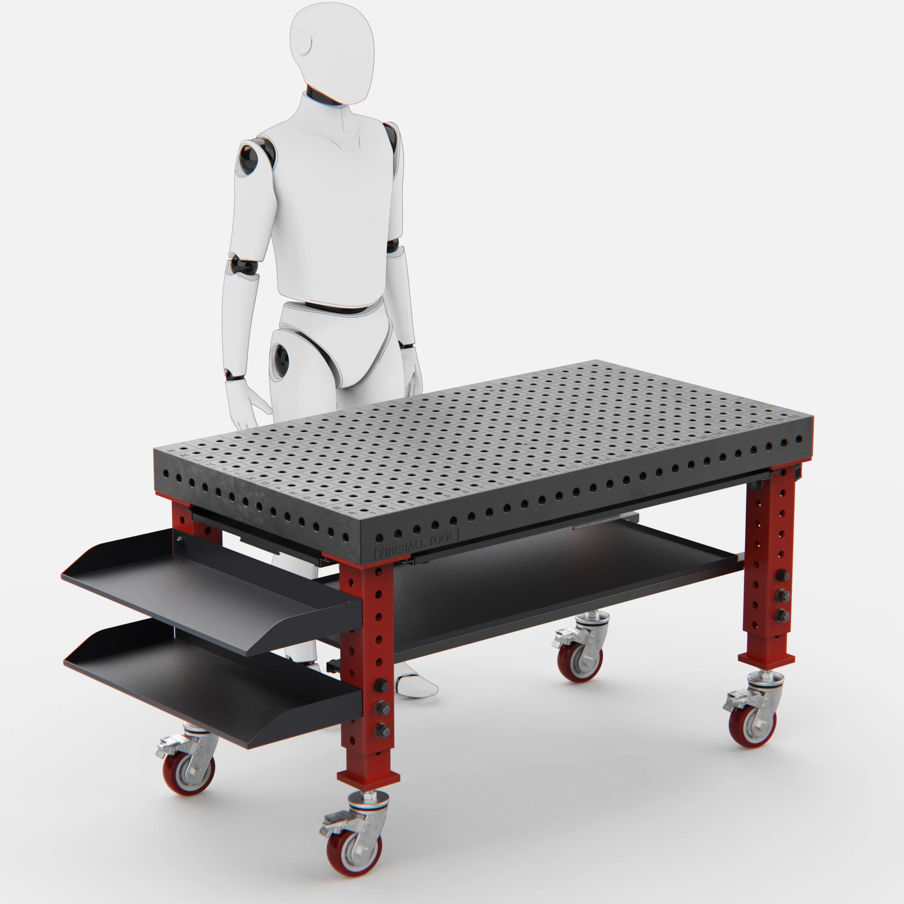 Dragon Wagon Welding Fixture Table 4.5' x 2.5' (54" x 30" x 4") - Image 3