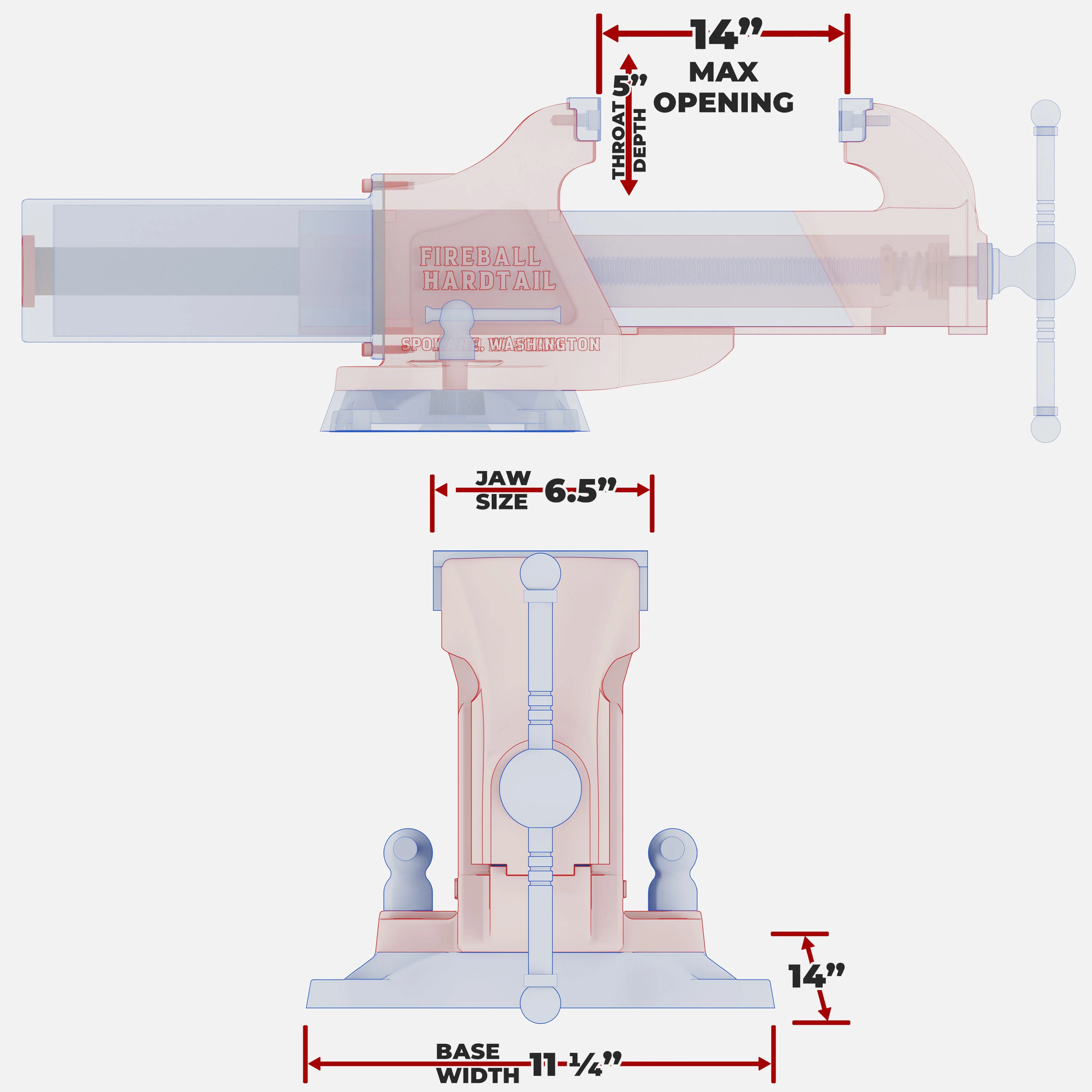 6.5" - Hardtail High Pressure Vise - Image 25