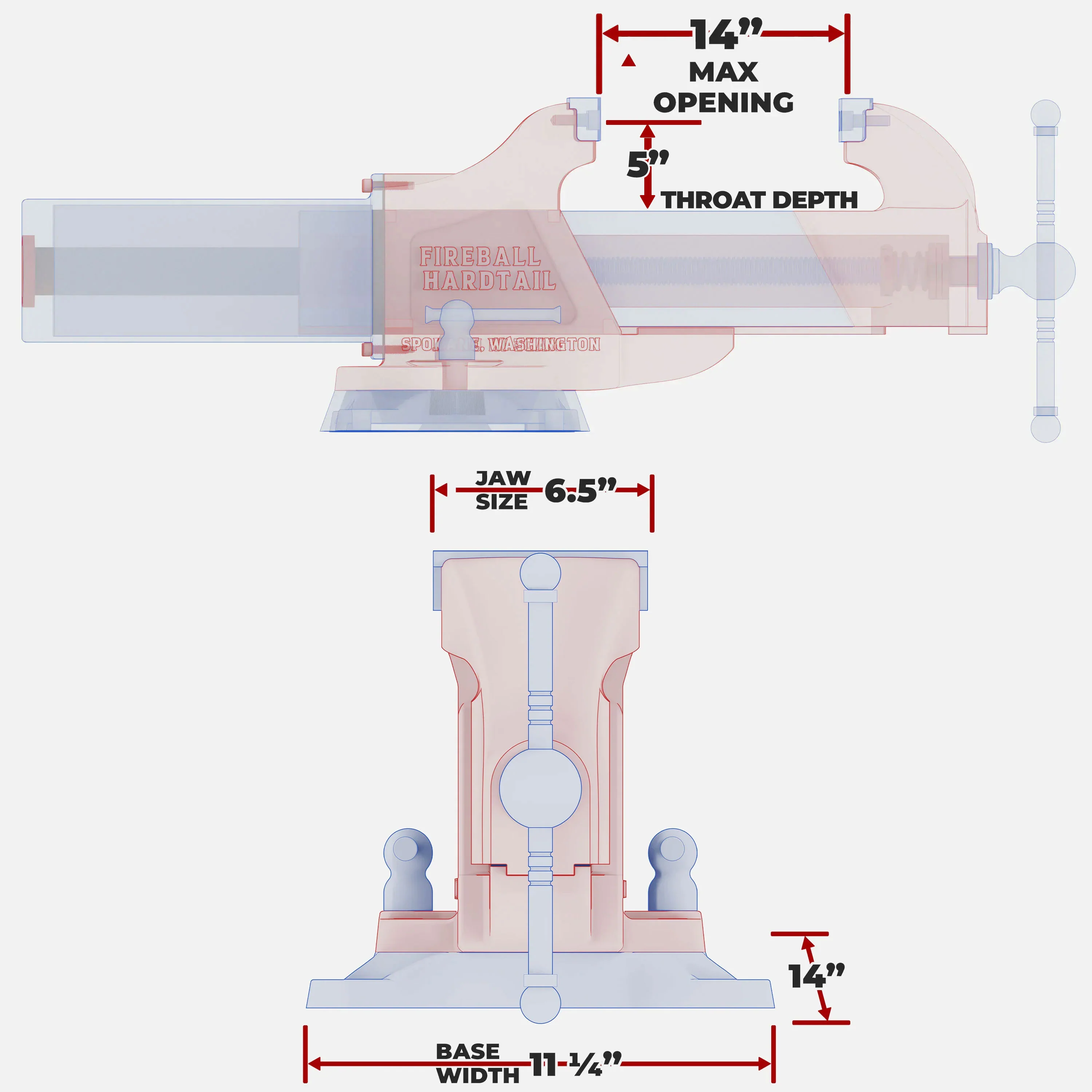 6.5" - Hardtail High Pressure Vise - Image 29