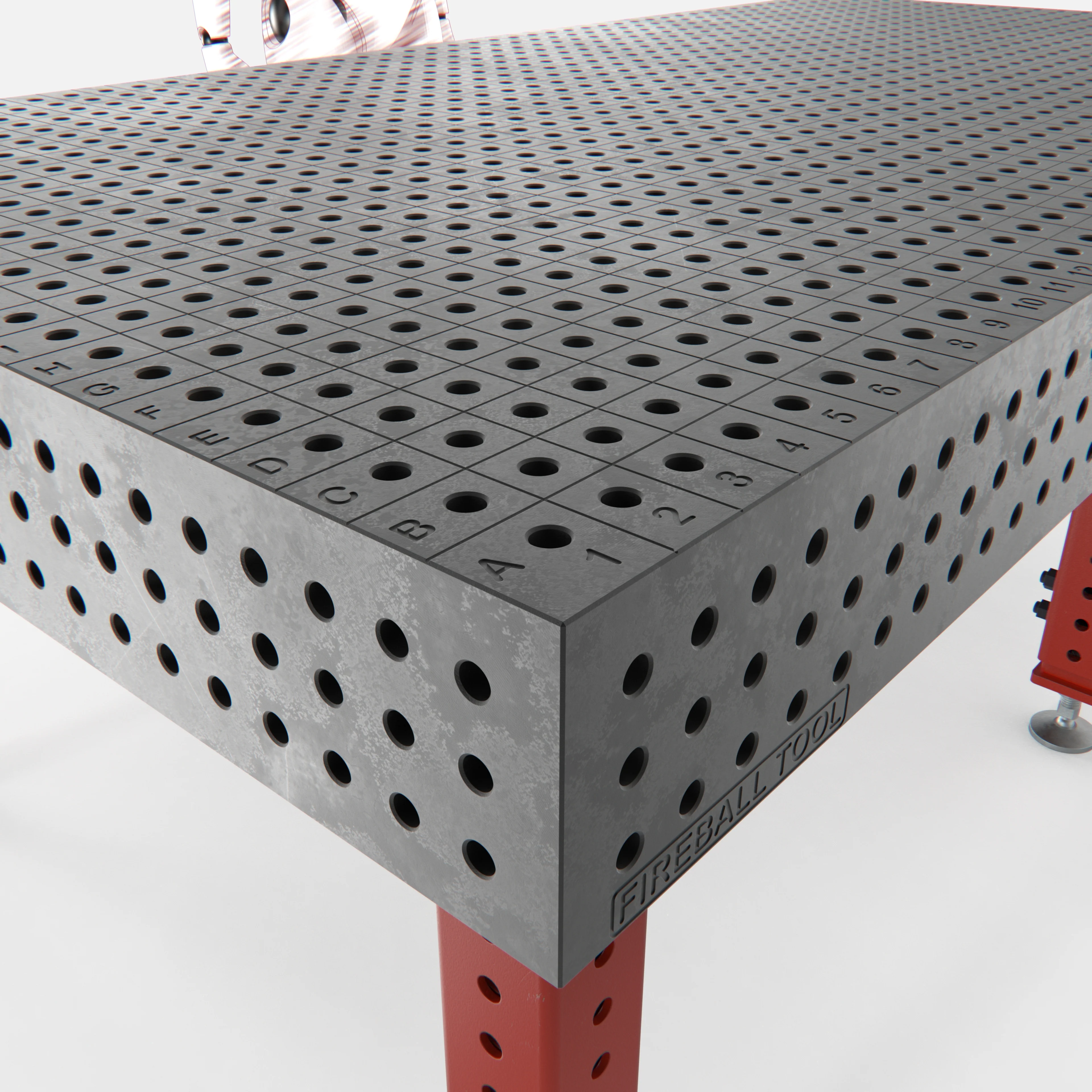 HD Welding Fixture Table, 6.5' x 4.5' (78" x 54" x 8") - Image 8