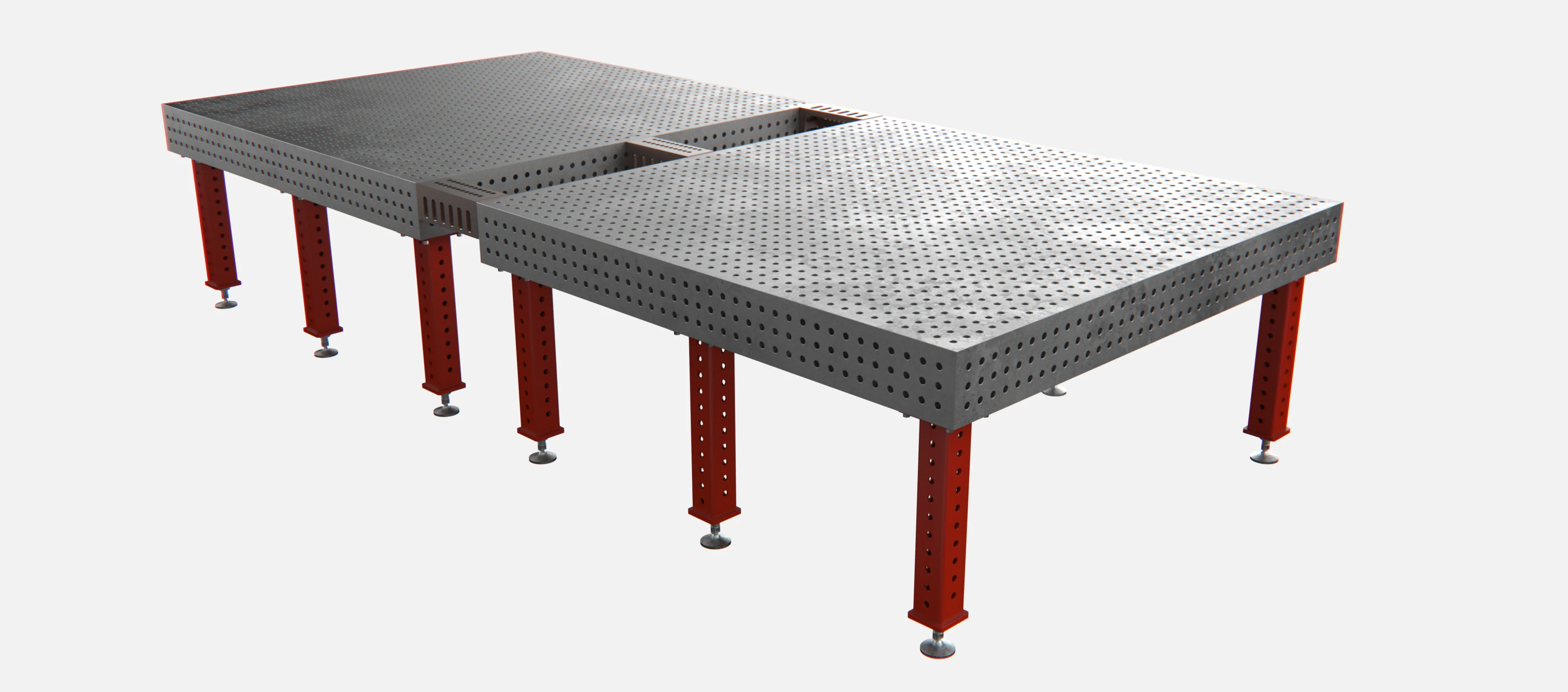 HD Welding Fixture Table Duo, 13' x 6.5' (156" x 78" x 8") - Image 4