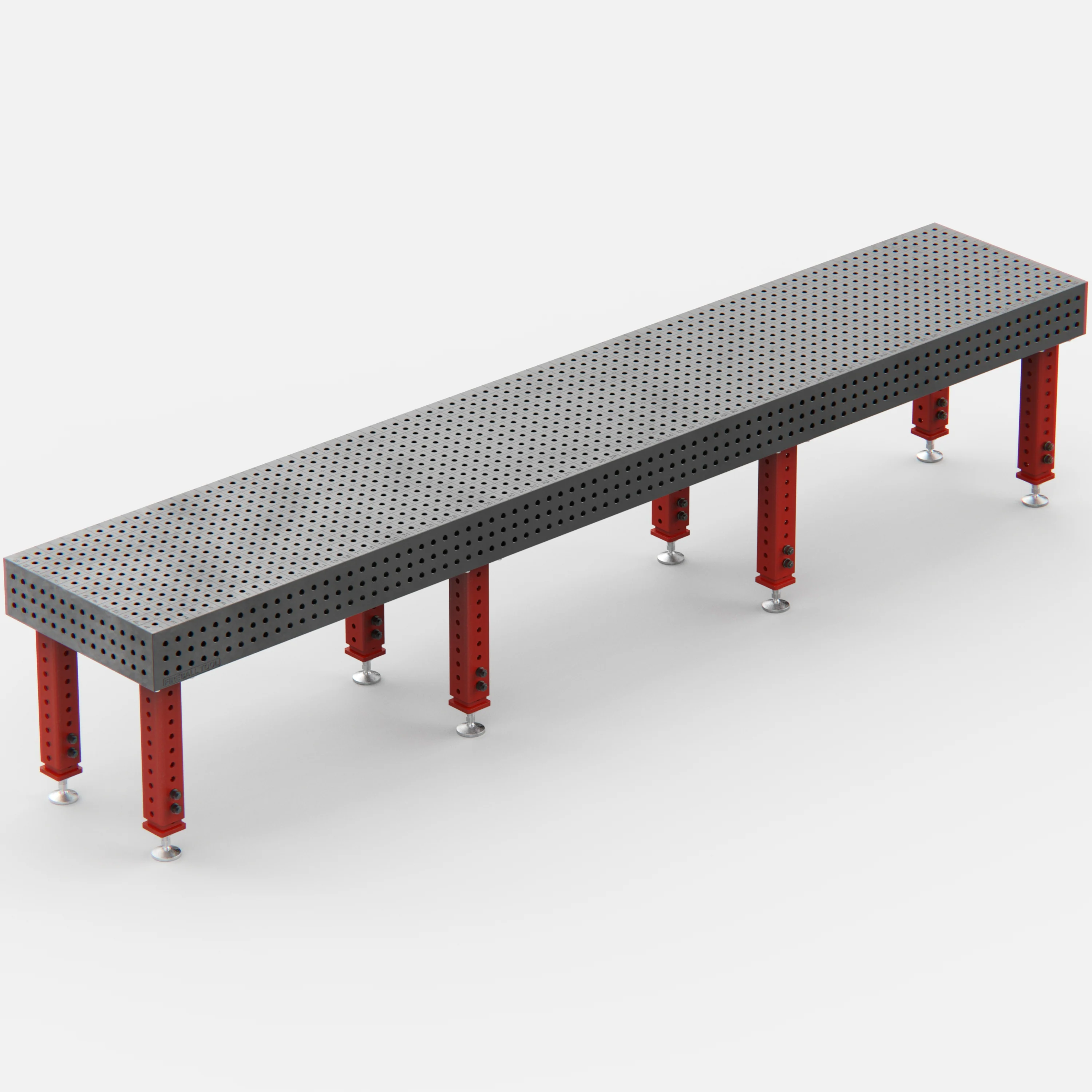 HD Welding Fixture Table, 14' x 2.5' (168" x 30" x 8") - Image 4