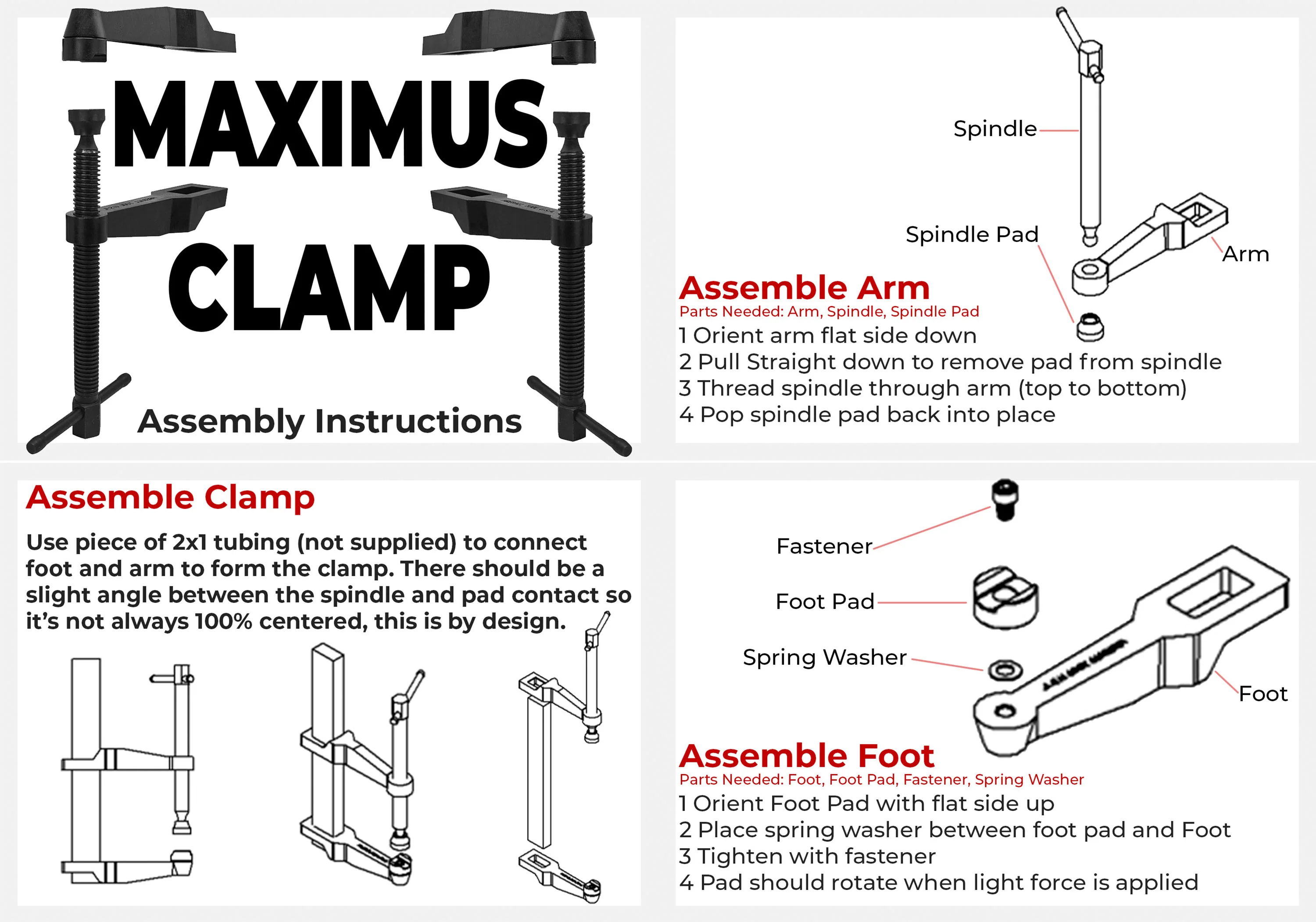 Maximus Bar and Dog Clamp (2 Sets of Clamps) - Image 22