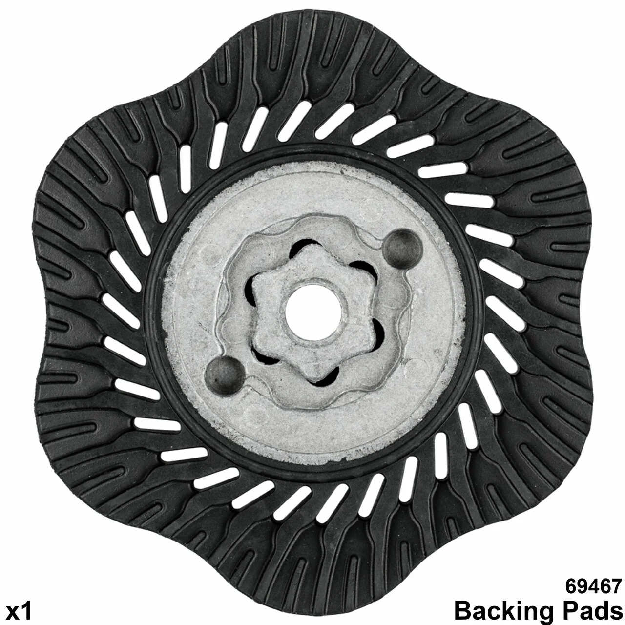 COMBICLICK® Surface Finishing Set - 4-1/2" Diameter Discs, 5/8-11 Threaded Backing Pad - Image 3