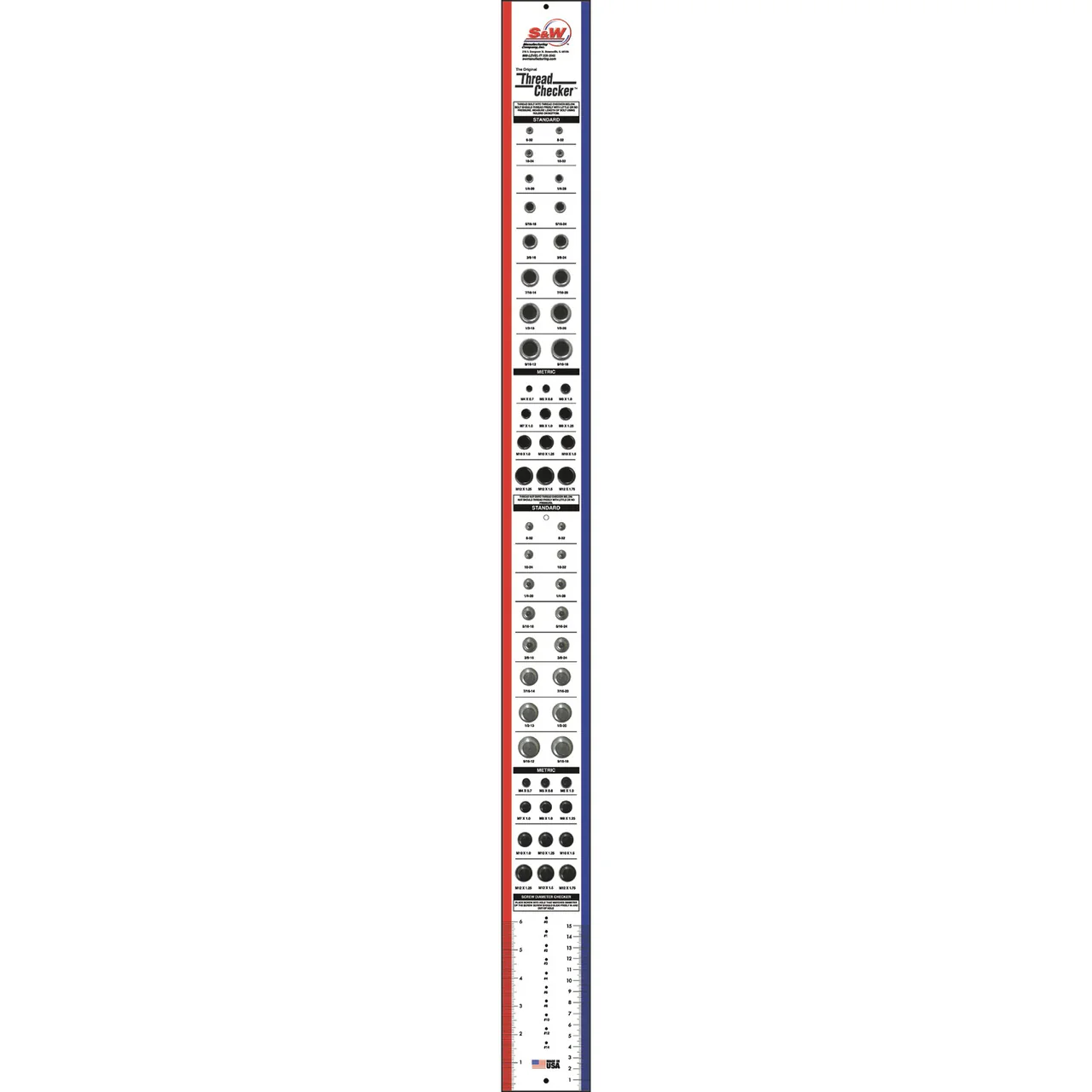 S&W Wall Mounted Thread Checker Easy-To-Read - Image 5