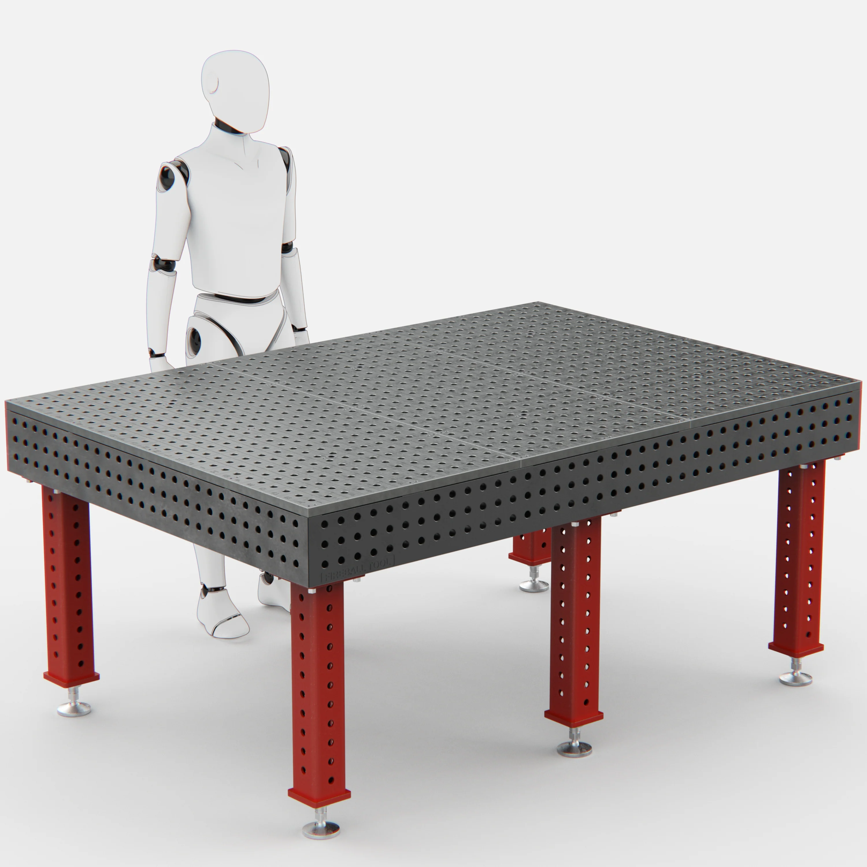 Steel Top X-Frame Welding Fixture Table, (78" x 54" x 8") - Image 10