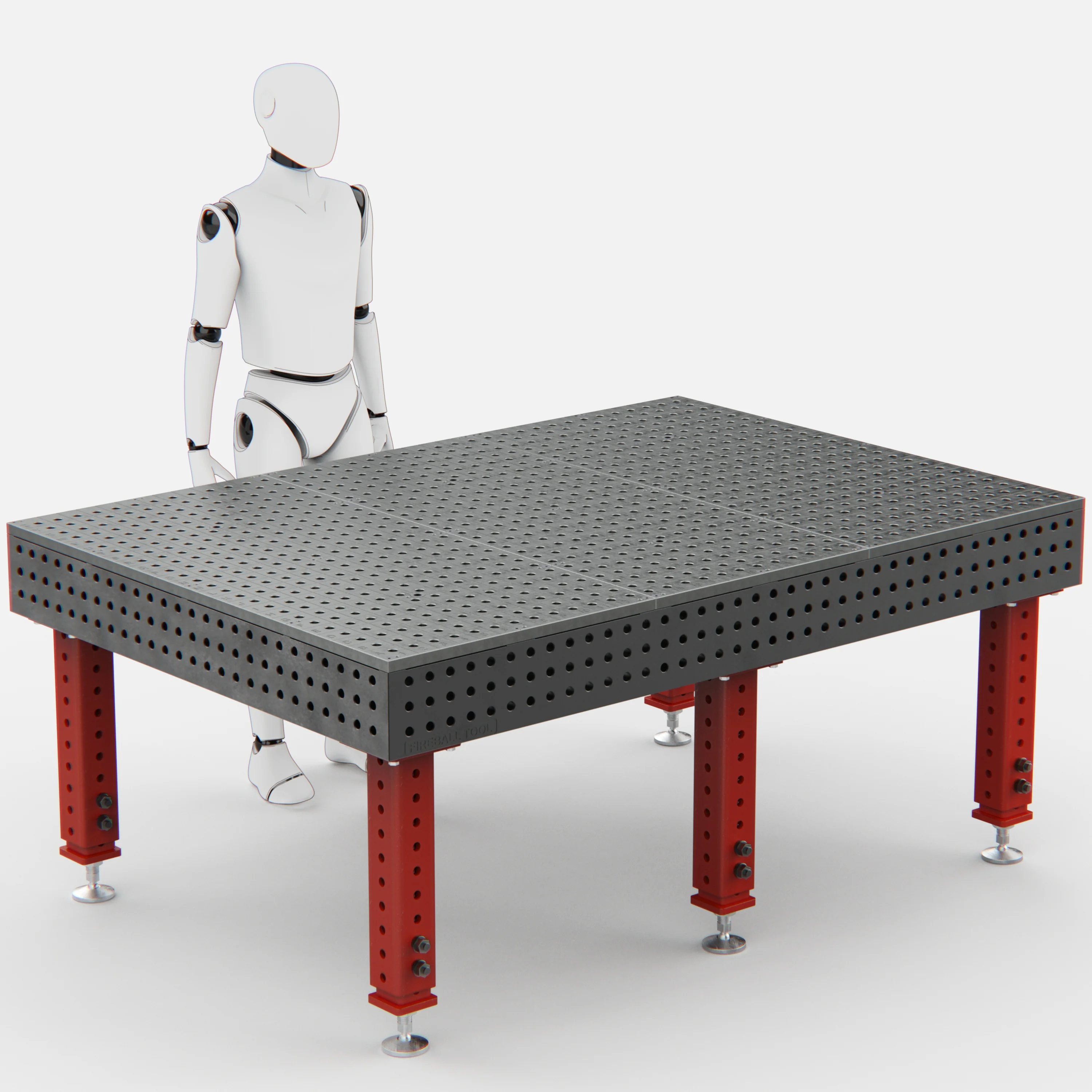 Steel Top X-Frame Welding Fixture Table, (78" x 54" x 8") - Image 12