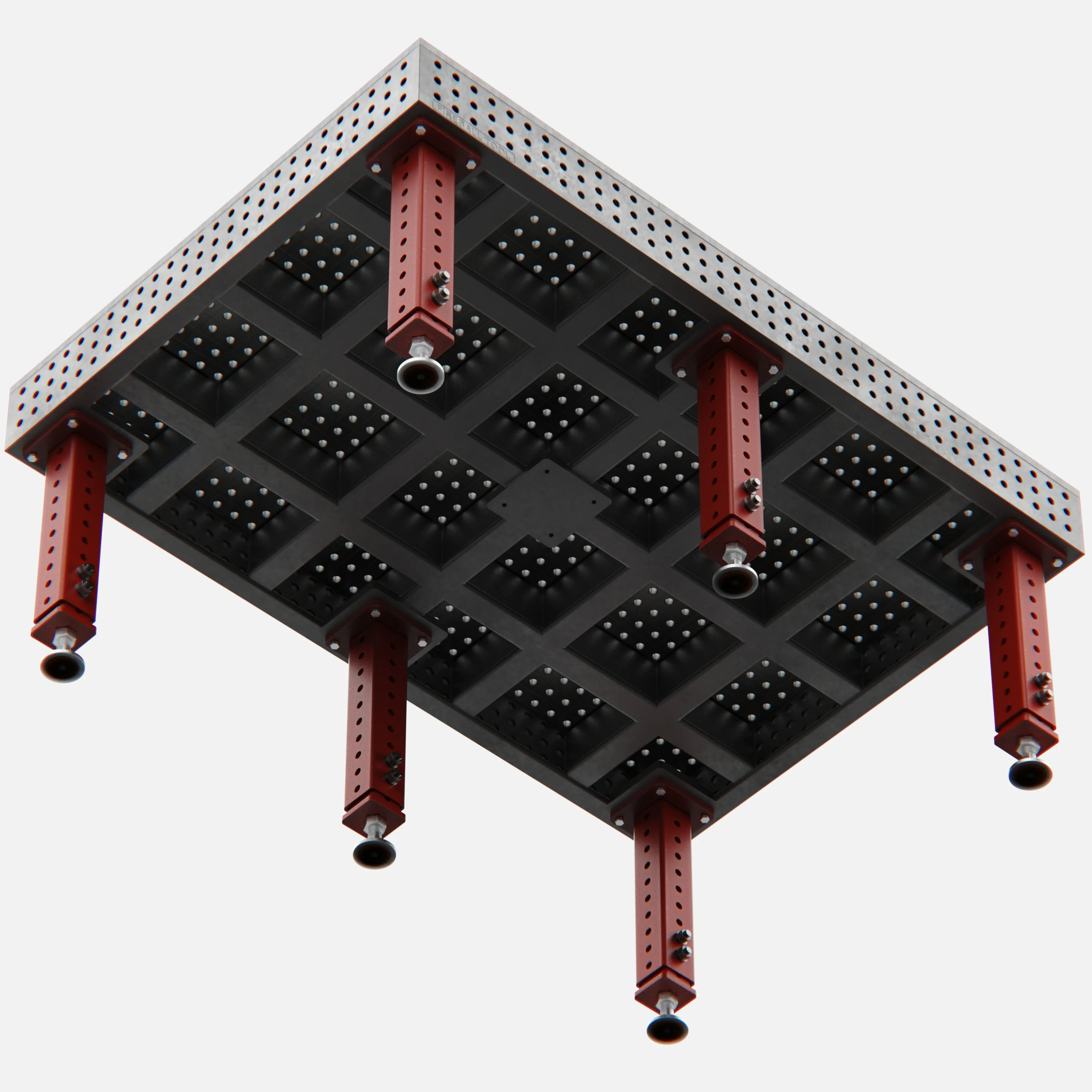 Steel Top X-Frame Welding Fixture Table, (78" x 54" x 8") - Image 7