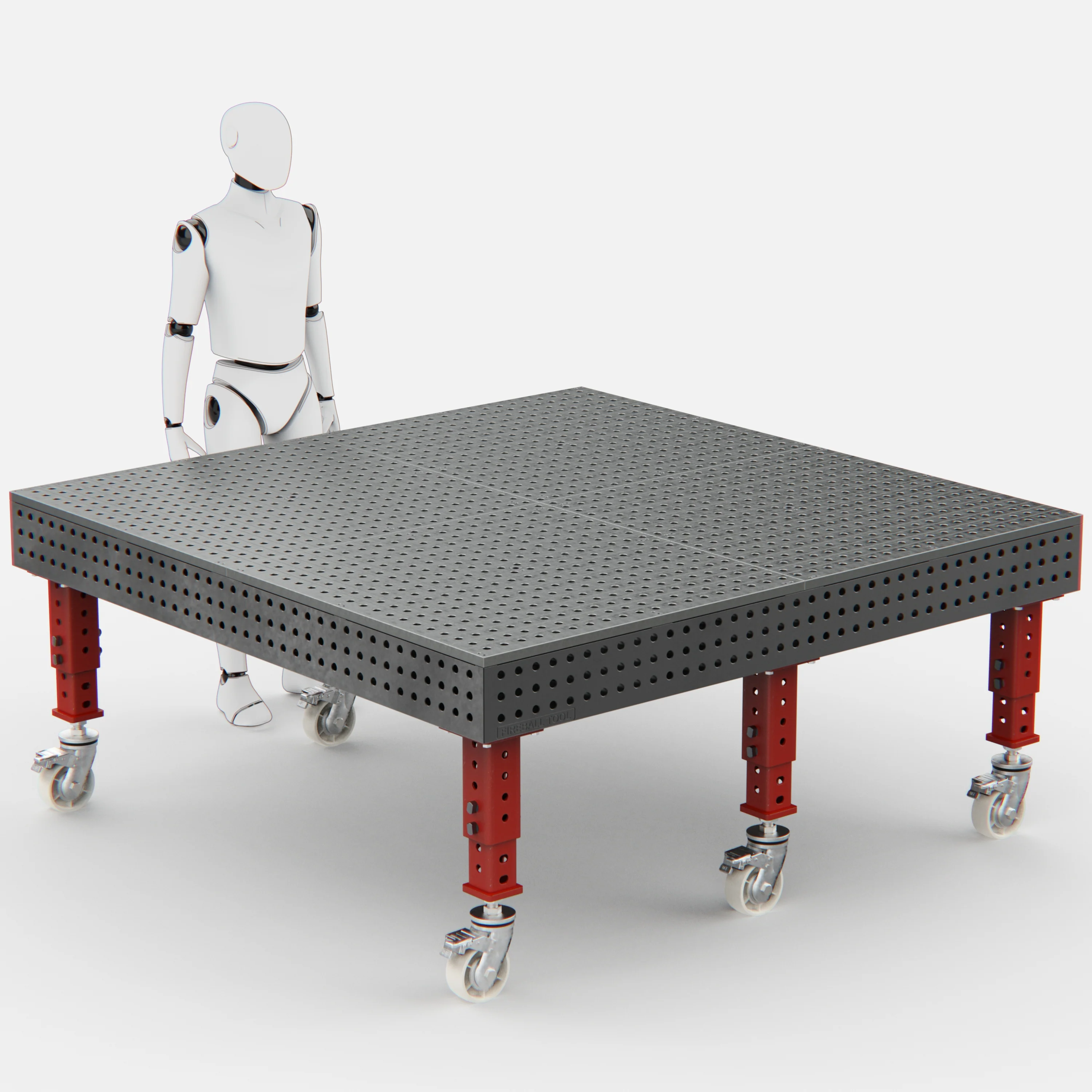 Steel Top X-Frame Welding Fixture Table, (78" x 78" x 8") - Image 3