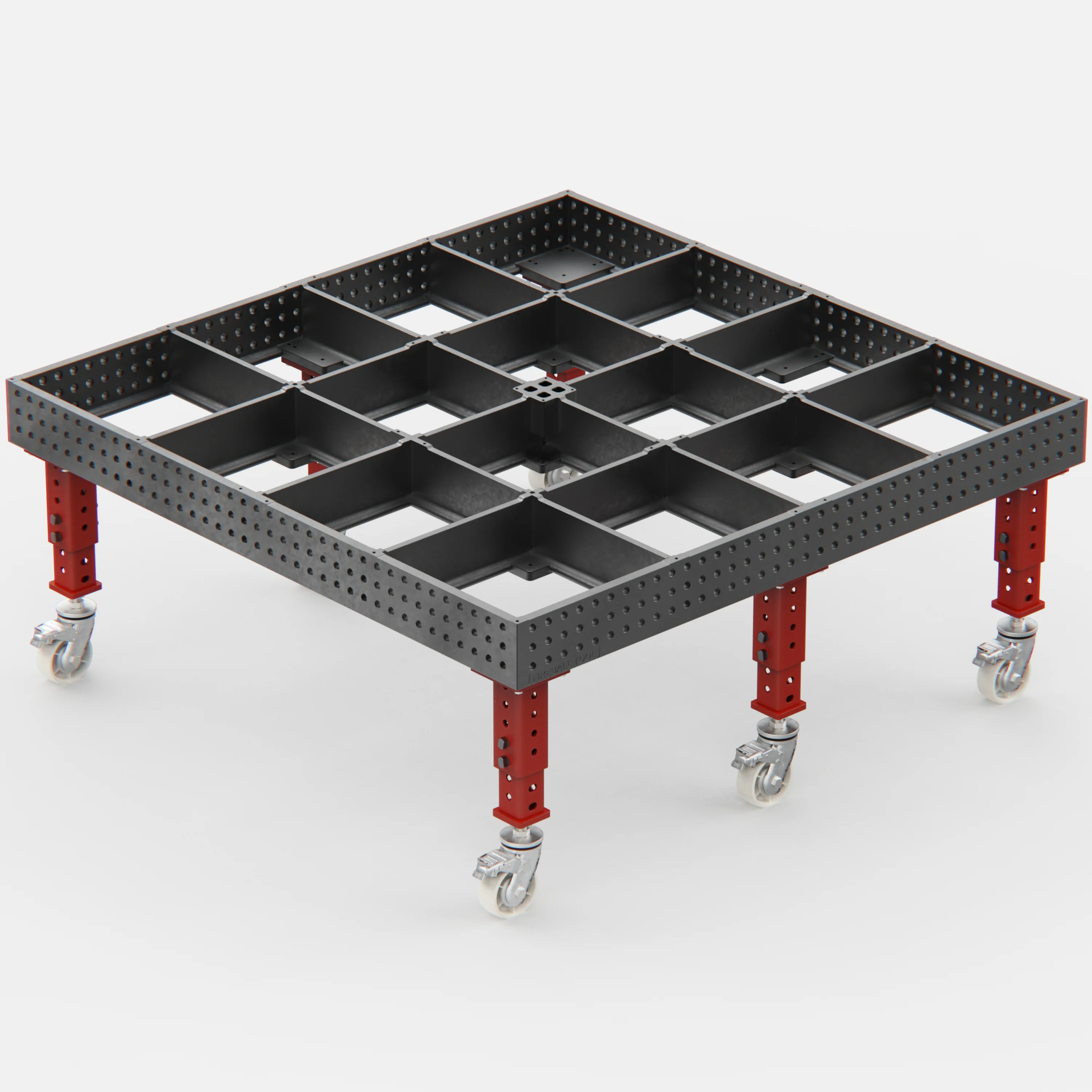 Steel Top X-Frame Welding Fixture Table, (78" x 78" x 8") - Image 4