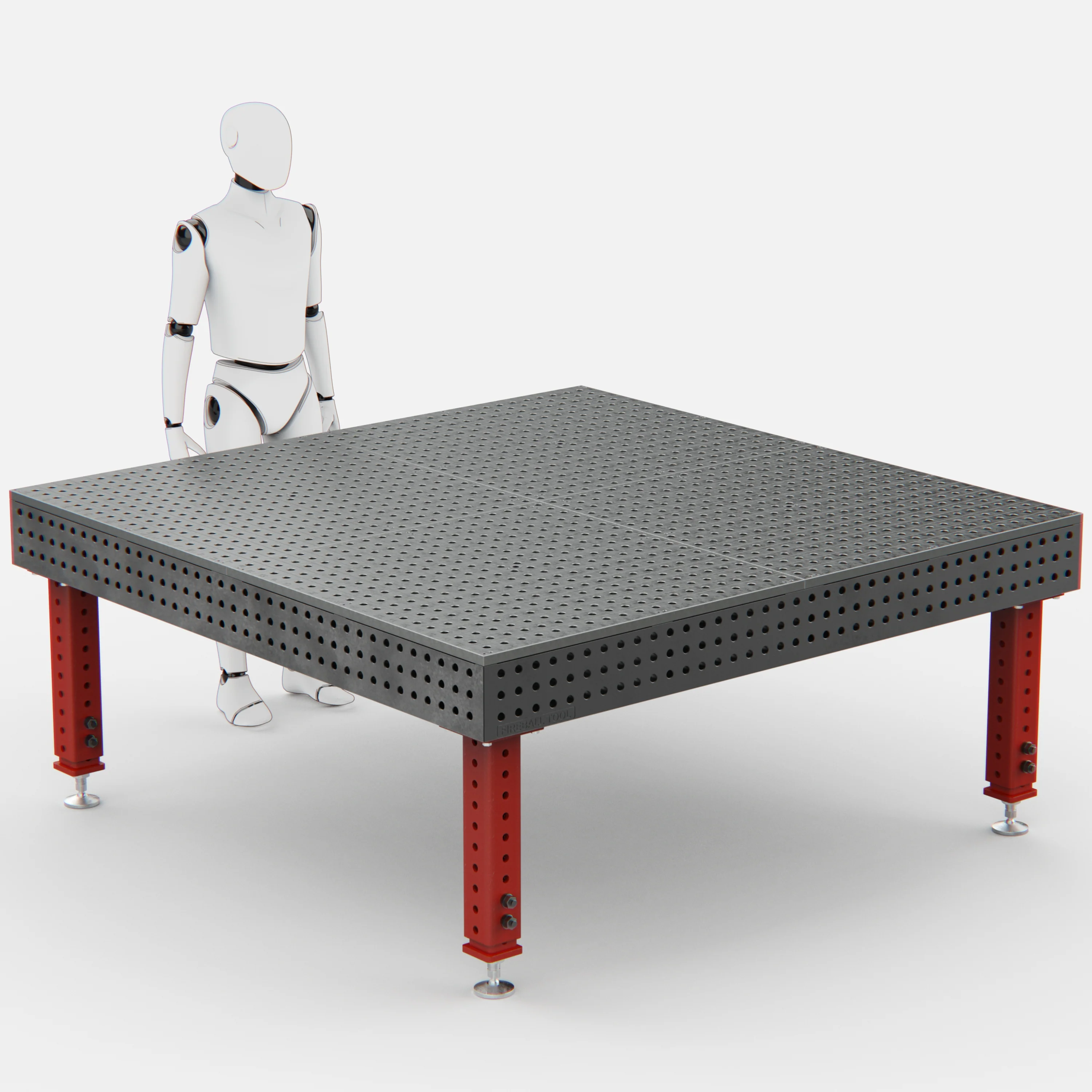 Steel Top X-Frame Welding Fixture Table, (78" x 78" x 8") - Image 7