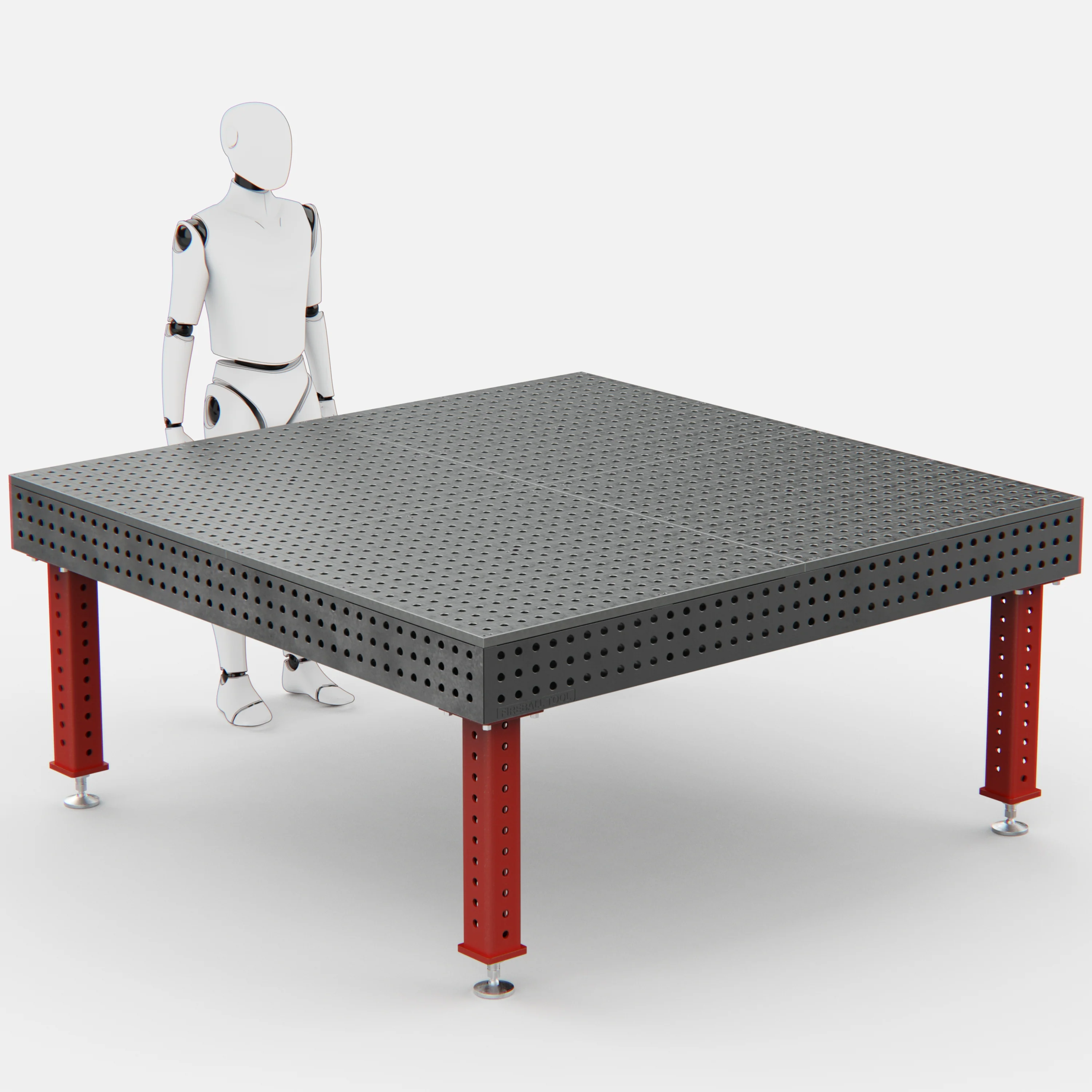 Steel Top X-Frame Welding Fixture Table, (78" x 78" x 8") - Image 8
