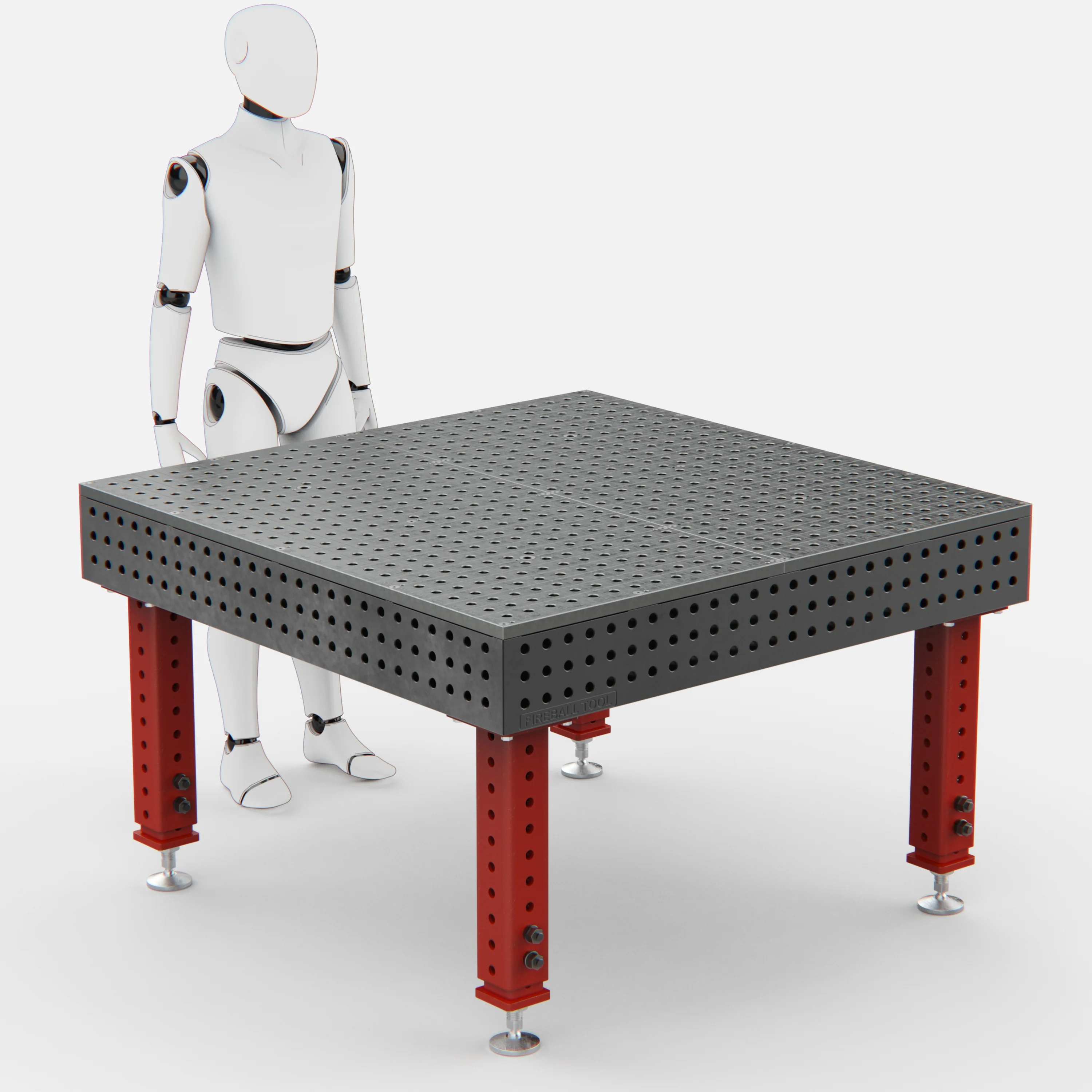 Steel Top X-Frame Welding Fixture Table, (54" x 54" x 8") - Image 10