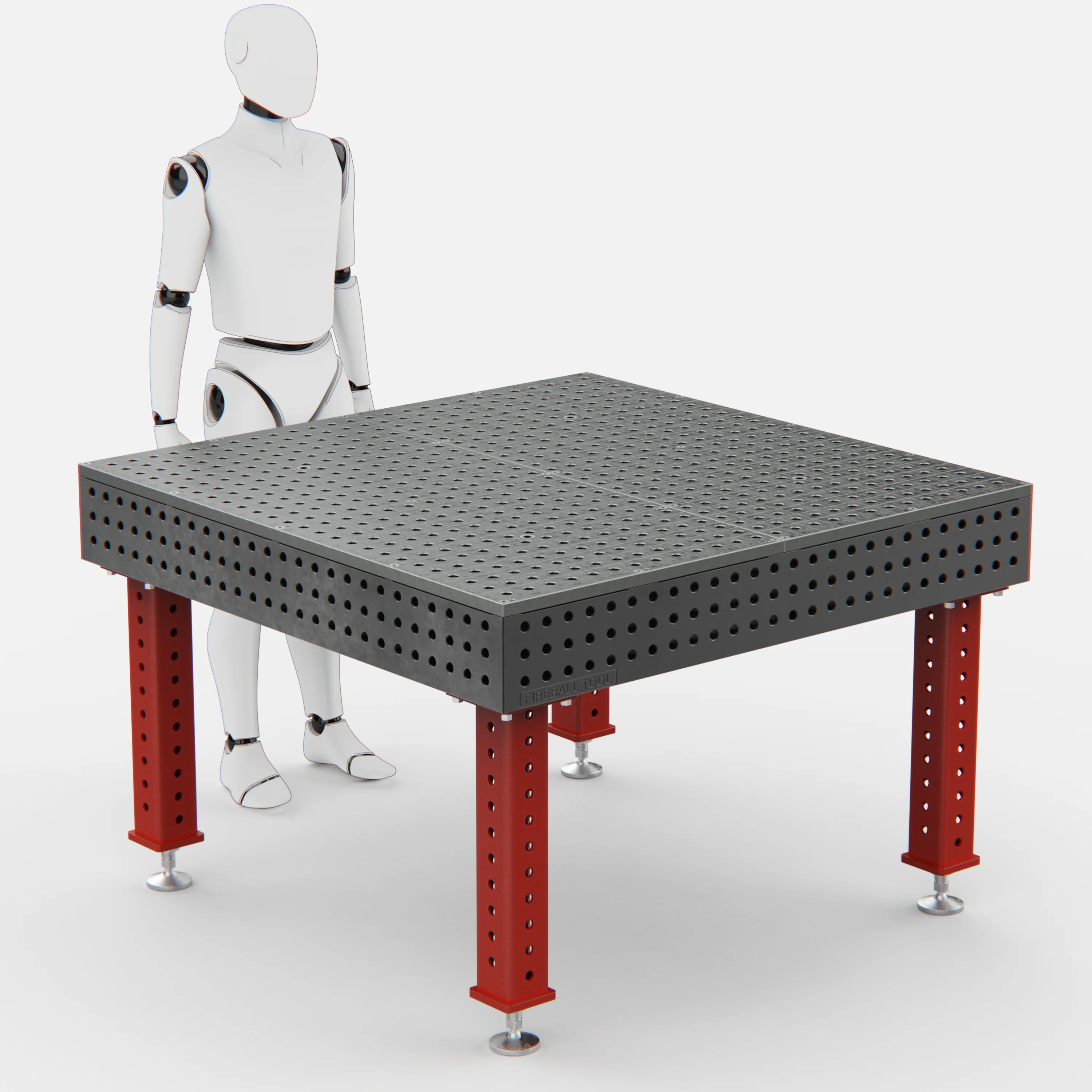 Steel Top X-Frame Welding Fixture Table, (54" x 54" x 8") - Image 12