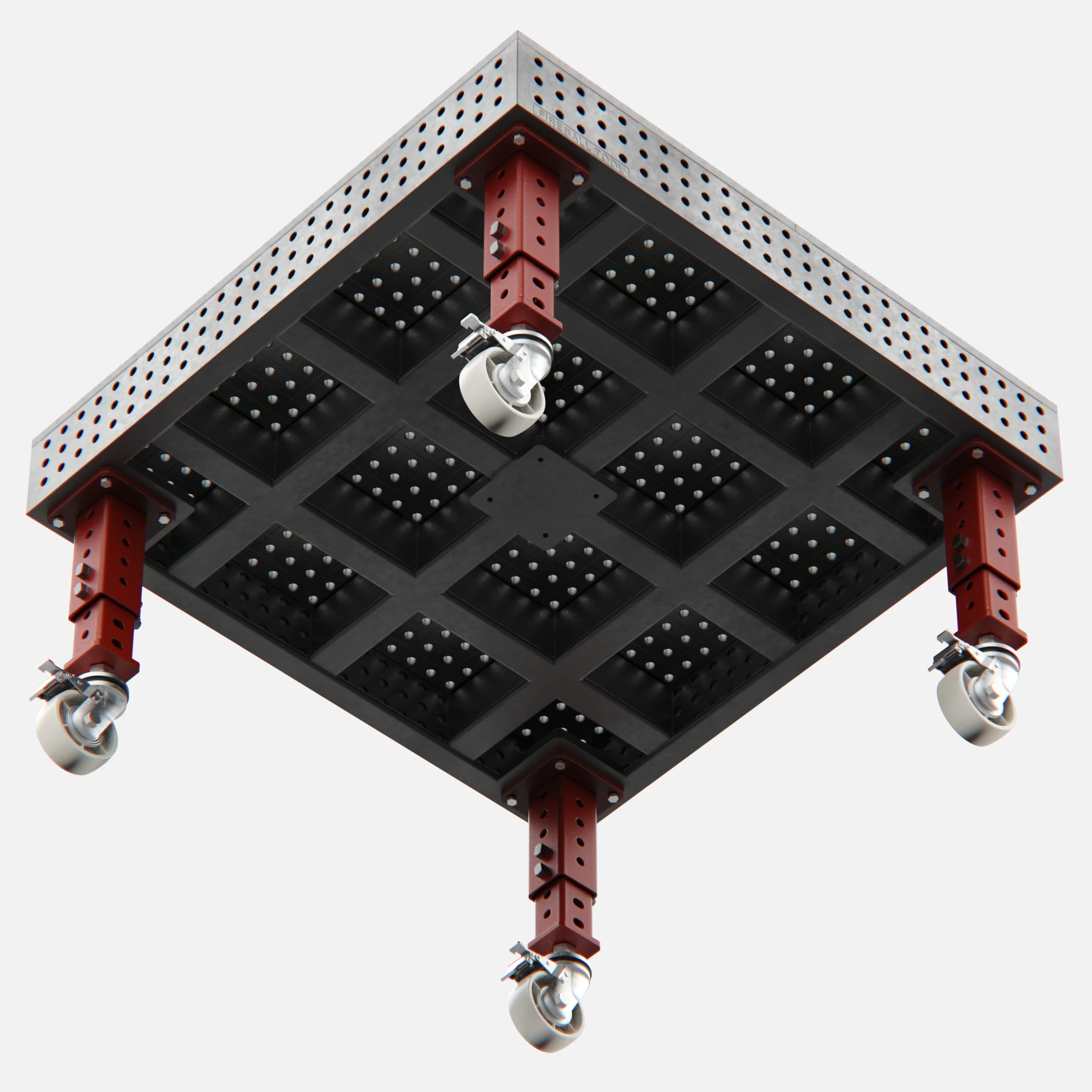 Steel Top X-Frame Welding Fixture Table, (54" x 54" x 8") - Image 7