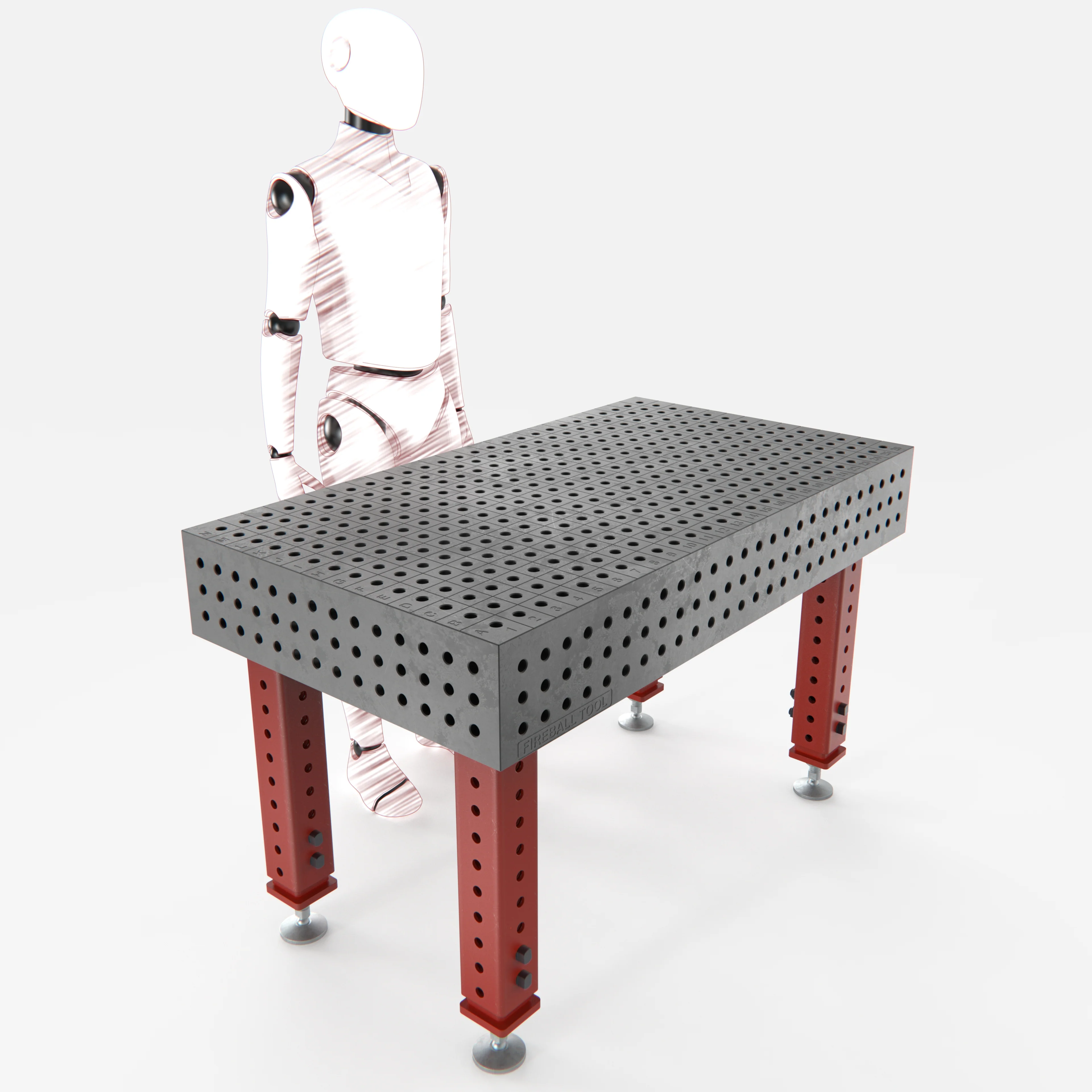 HD Welding Fixture Table 4.5' x 2.5' (54" x 30" x 8") - Image 7