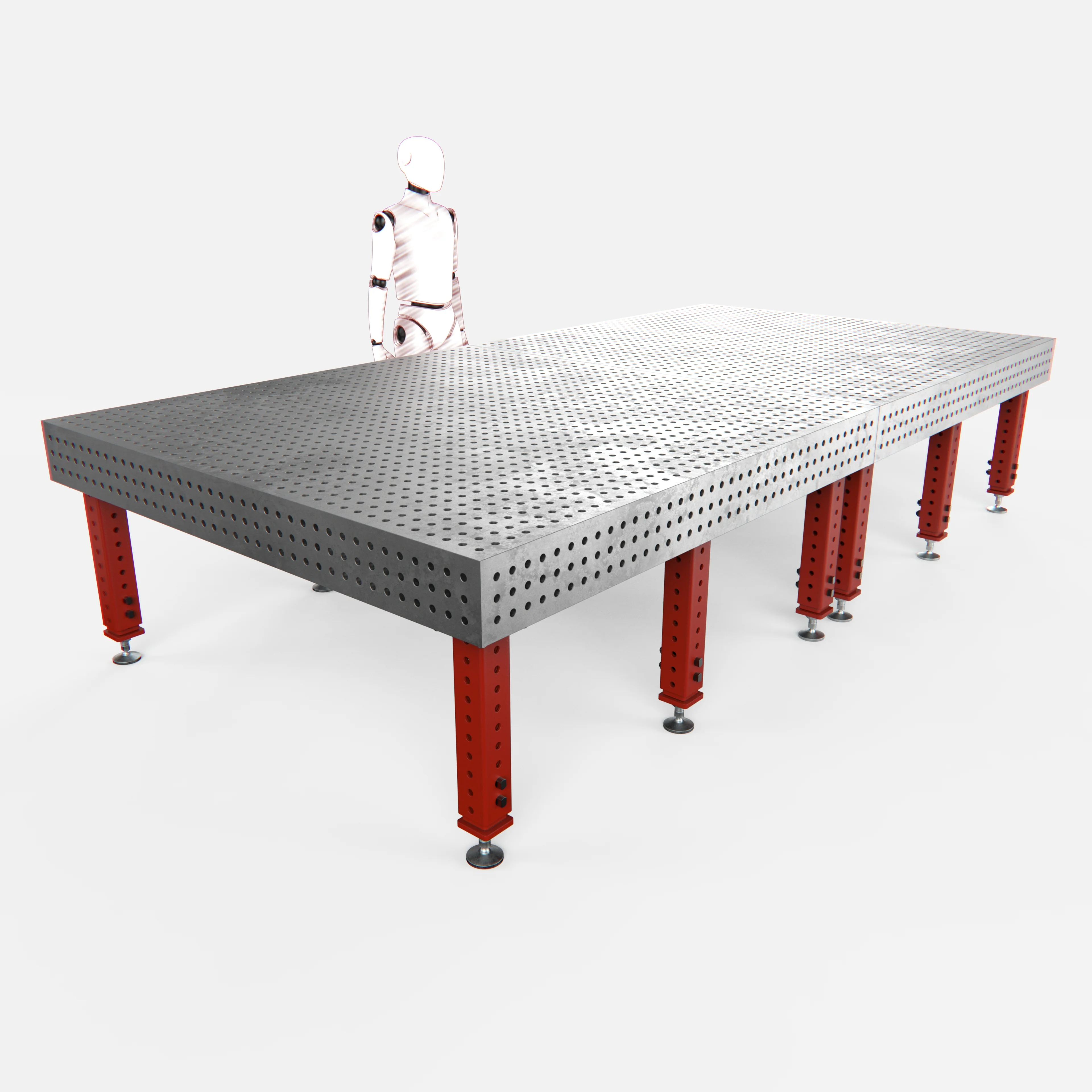 HD Welding Fixture Table, 6.5' x 6.5' (78" x 78" x 8") - Image 5